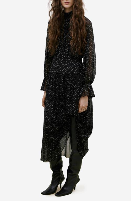 mango polka dot midi dress A-line polka-dot dress - Women