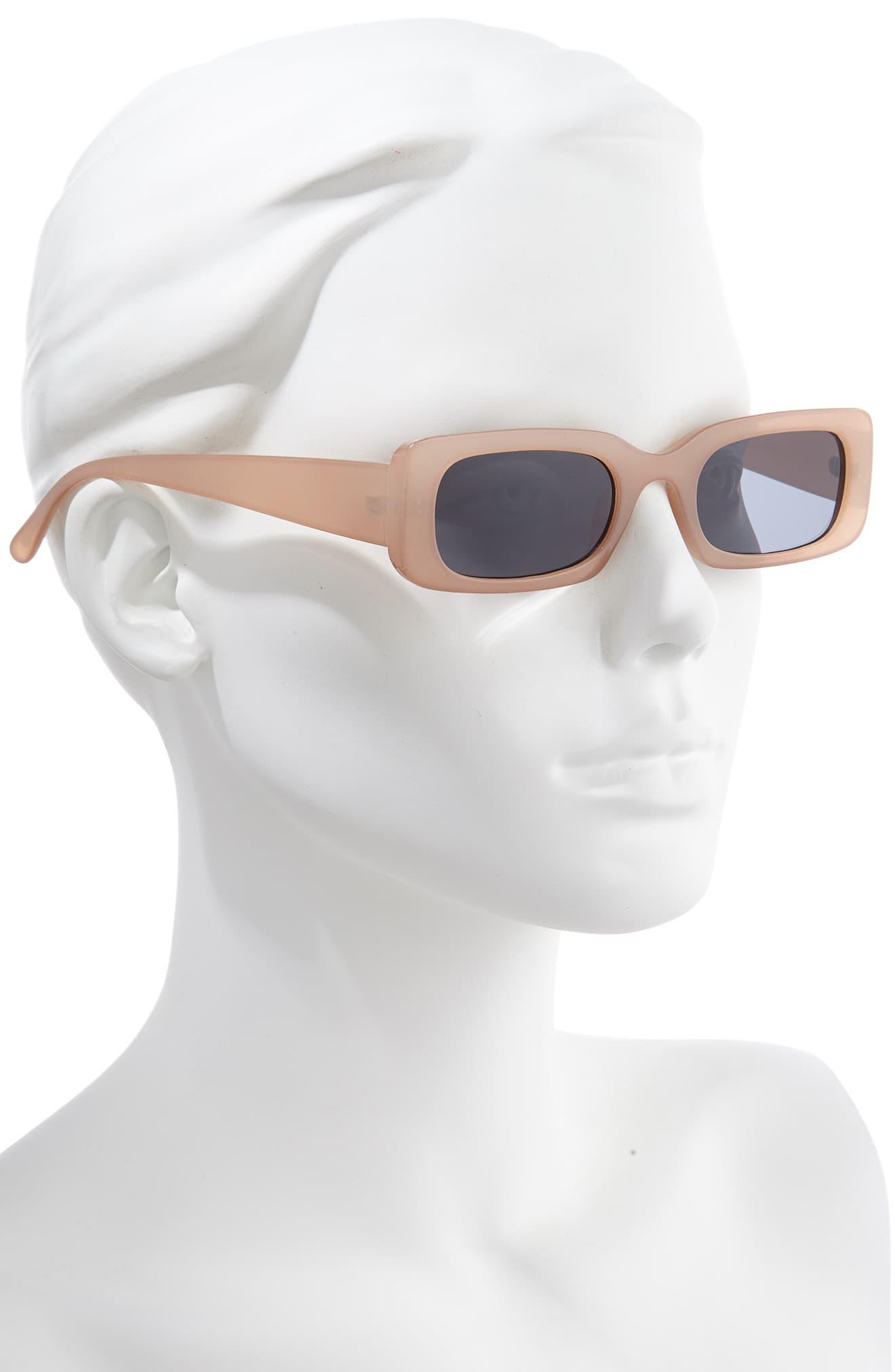 BP. 49mm Rounded Rectangular Sunglasses - Nude - Lyst
