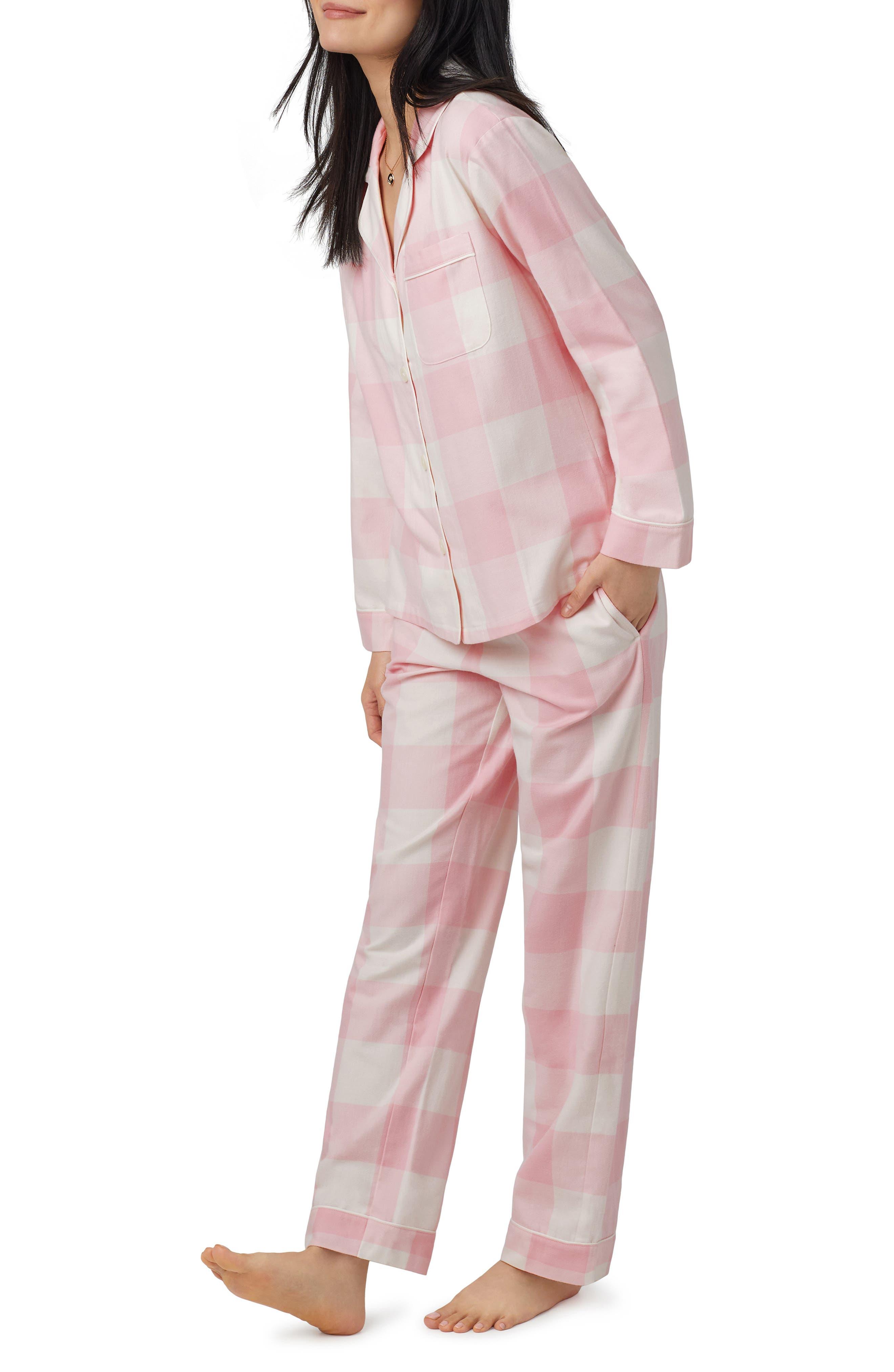 Bedhead Print Organic Cotton Flannel Pajamas in Pink Lyst
