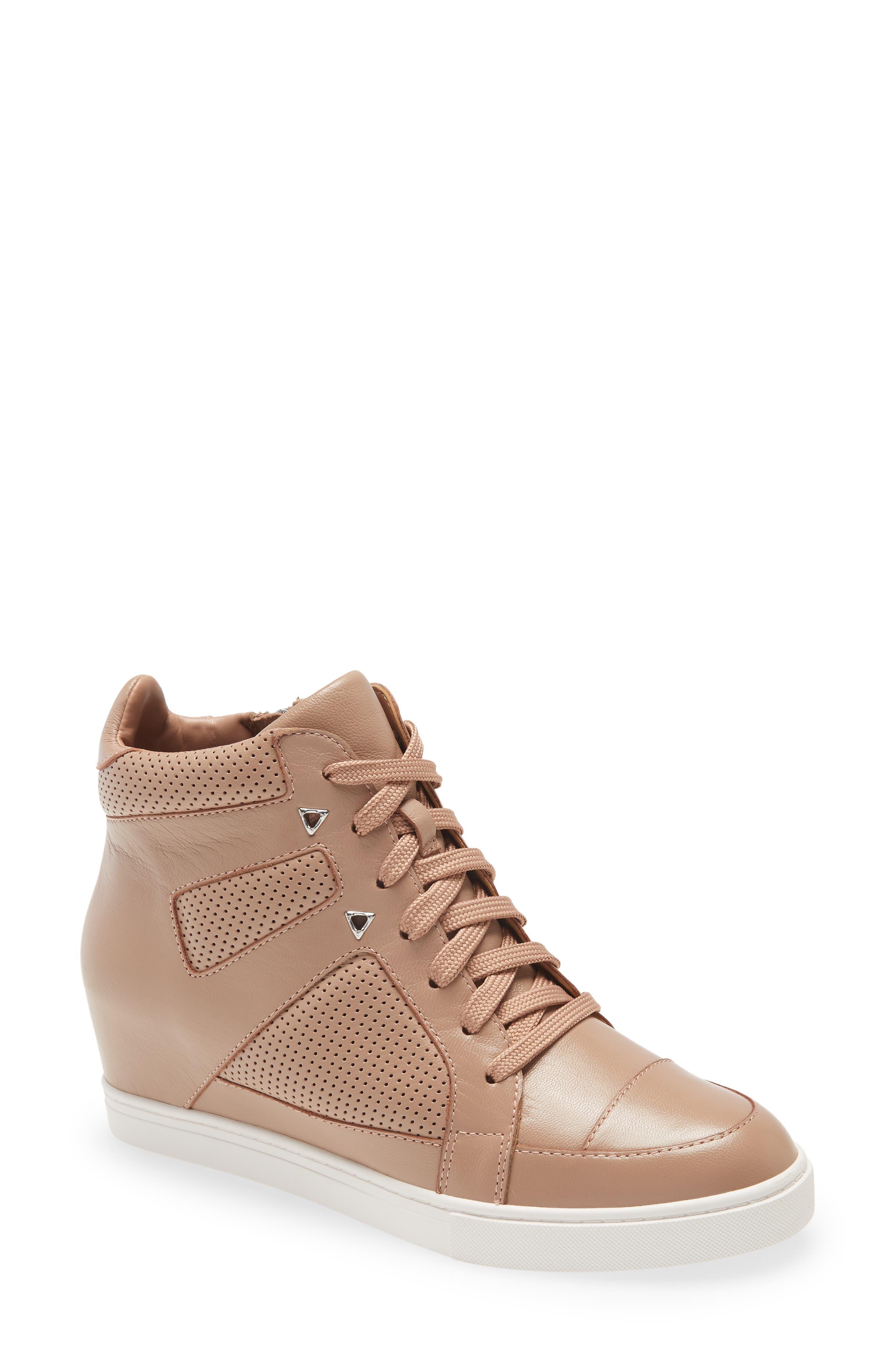 Linea Paolo Farley Wedge Sneaker in Brown | Lyst