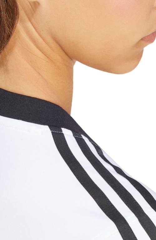 ☆Adidas☆Adicolor 3-Stripes V-Neck Slim Tee White adidas Adicolor 3-Stripes V-Neck Slim Tee - White | Free