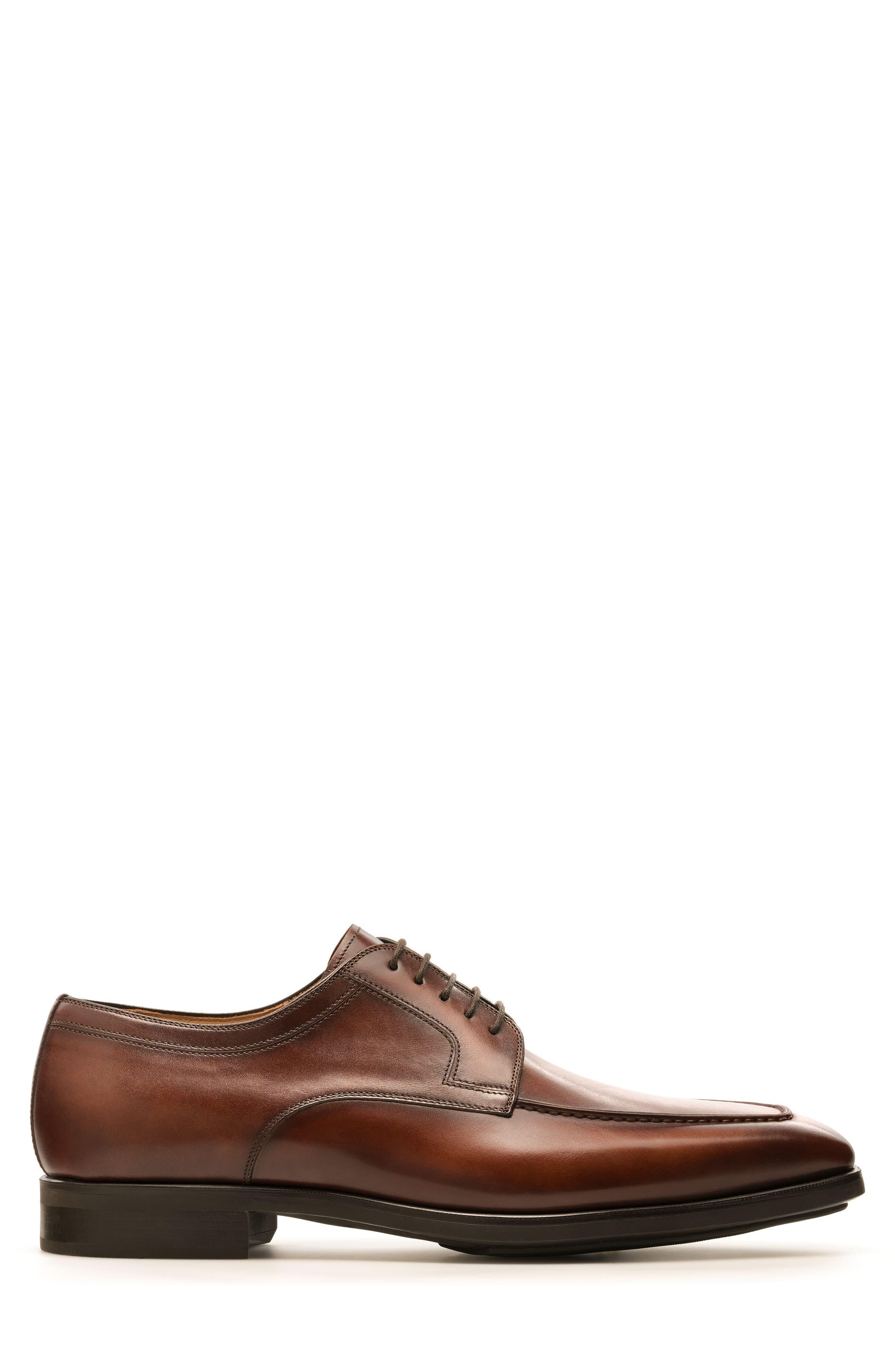 Magnanni Leather Romelo Diversa Apron Toe Derby in Cognac Leather ...