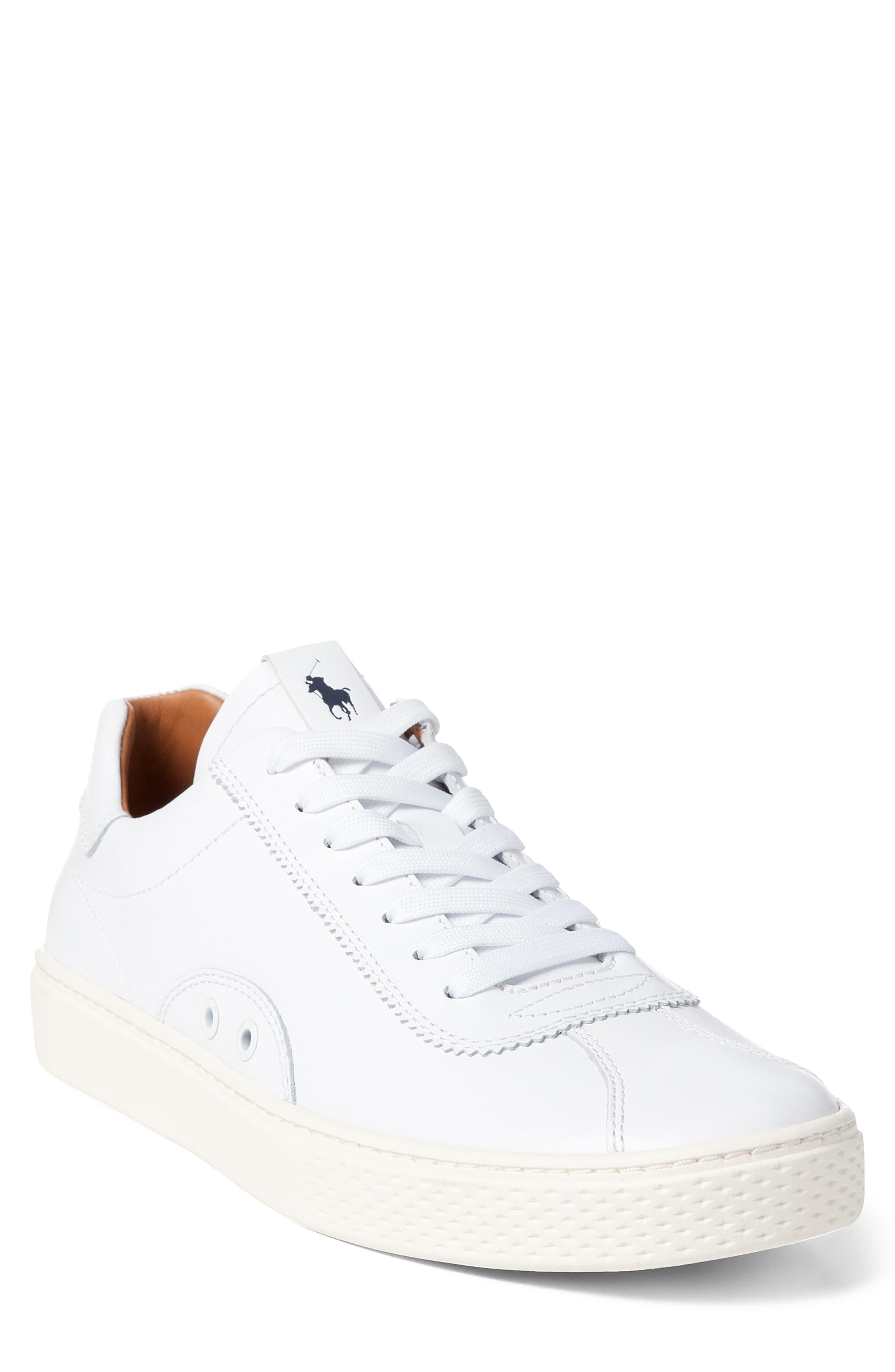 polo ralph lauren white court 100 lux trainers