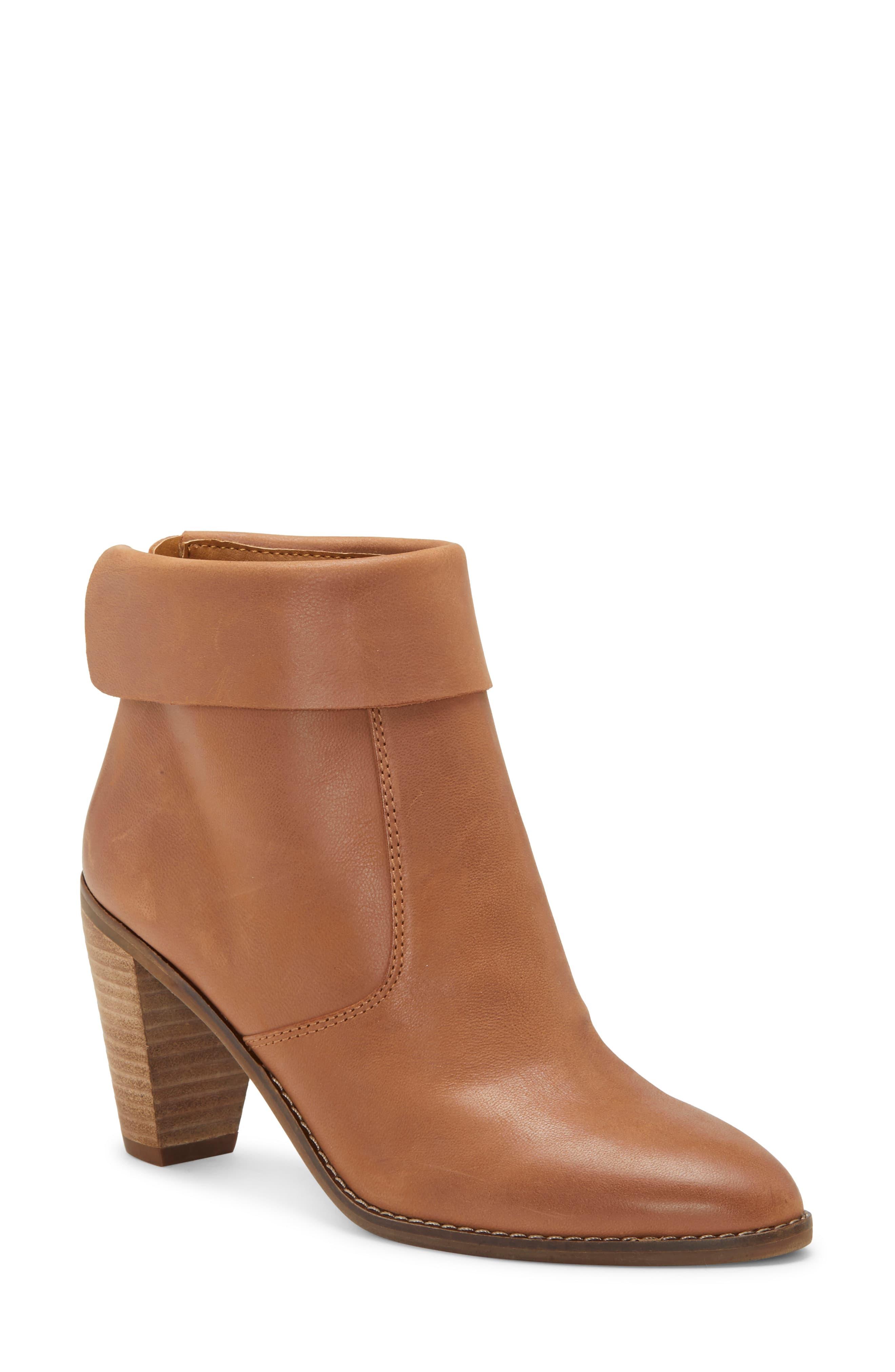 Lucky Brand Nycott Leather Bootie in Brown - Save 40% - Lyst