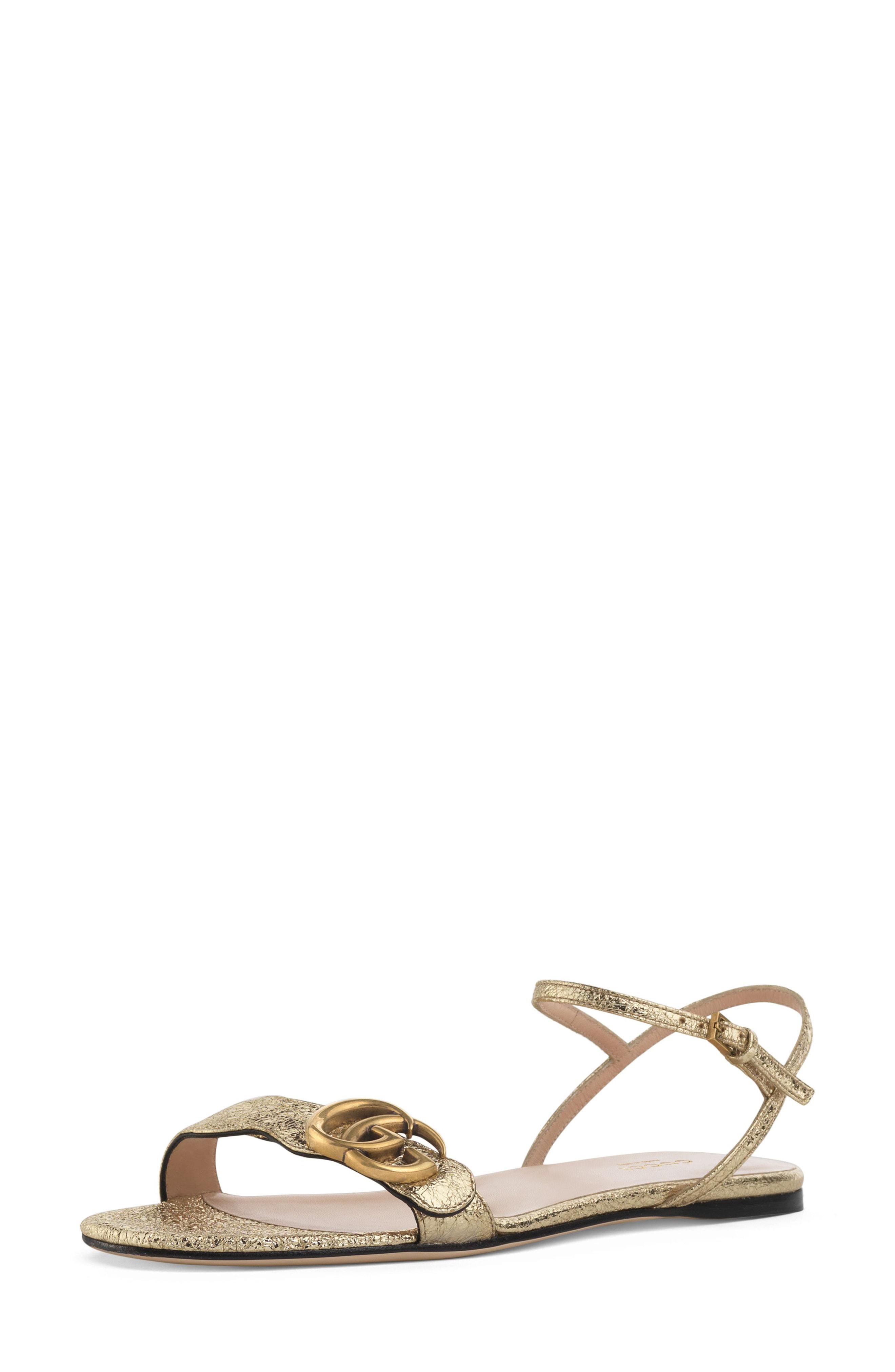 gucci marmont t strap sandal
