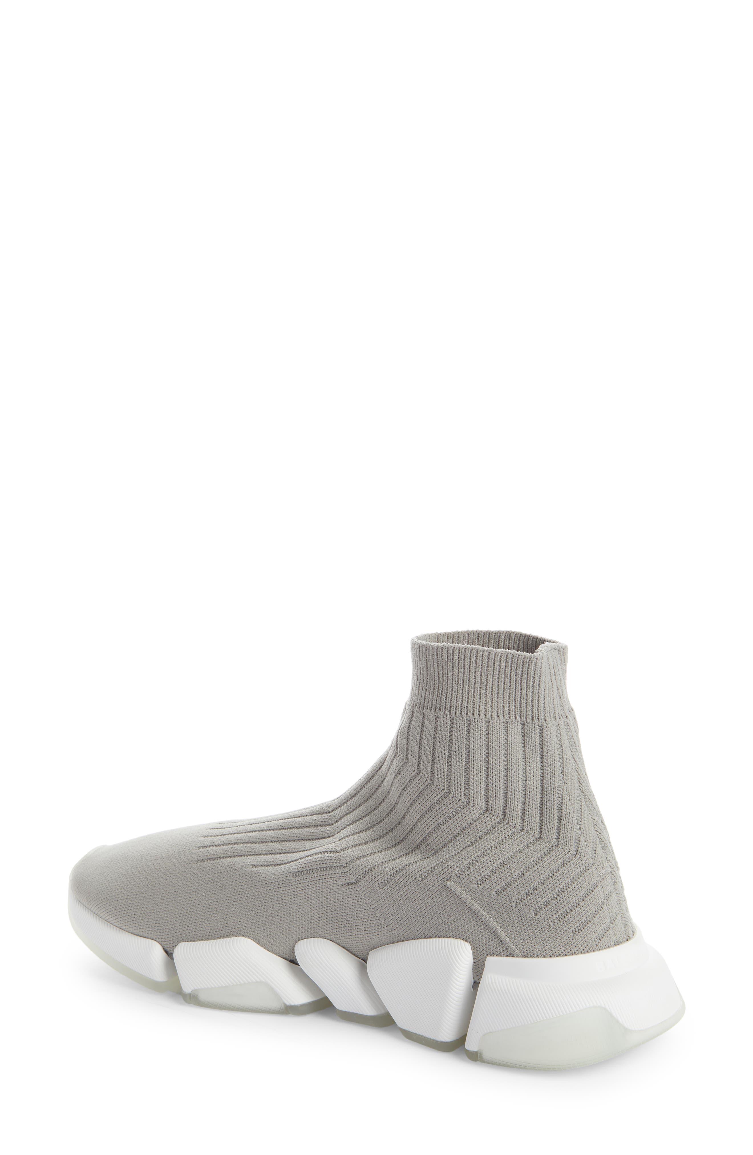 Balenciaga Speed 2.0 Lt Rib Sock Sneaker in White | Lyst