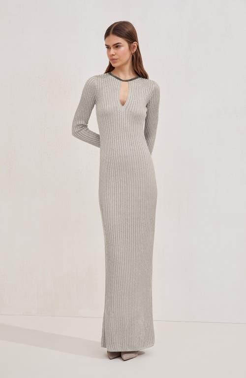 ブルネロクチネリ Brunello Cucinelli Knit Long Dress Dazzling knit dress for Woman in Cool Beige | Brunello Cucinelli