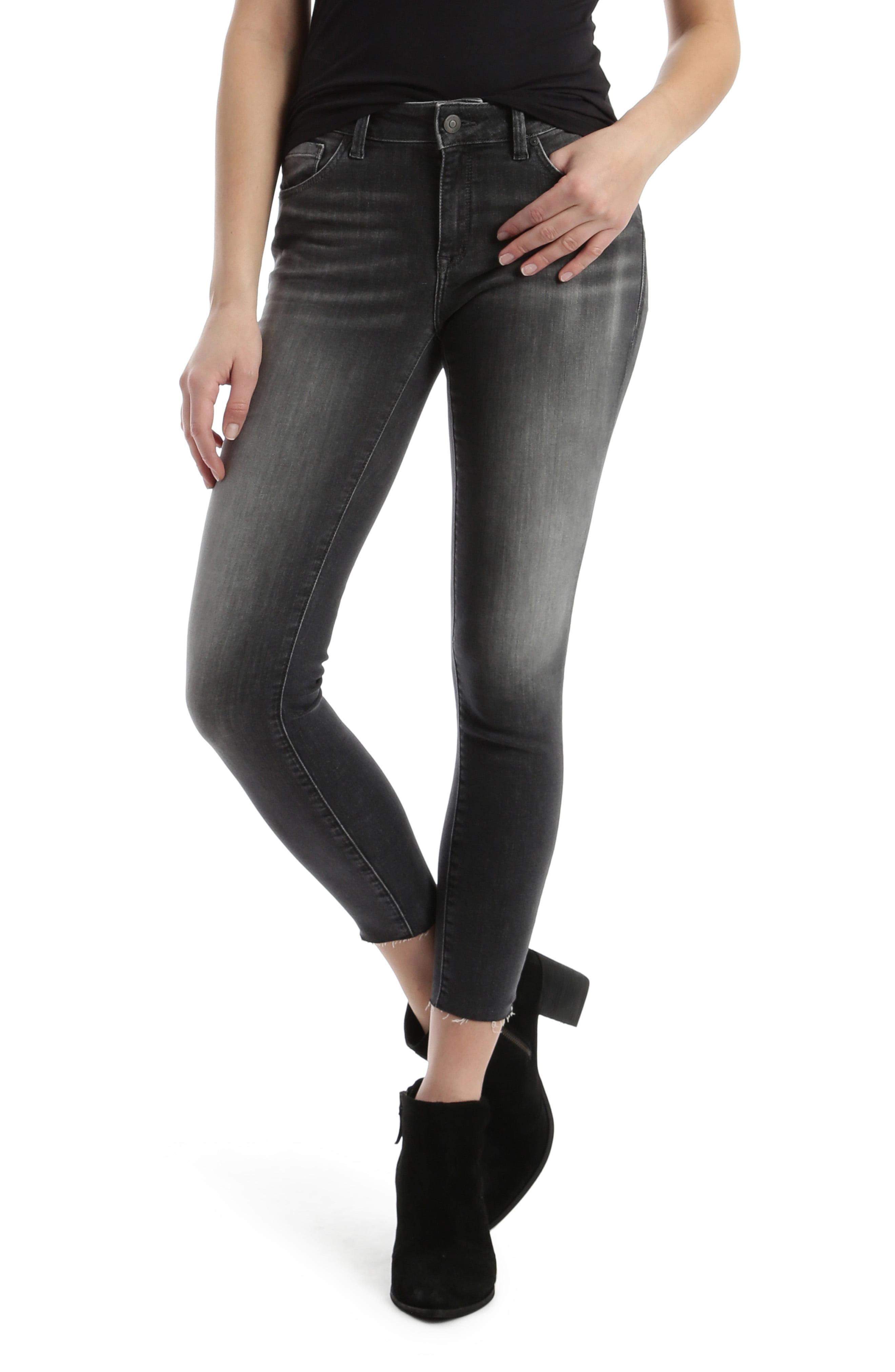 Mavi Denim Adriana Super Skinny Ankle Jeans in Gray - Lyst