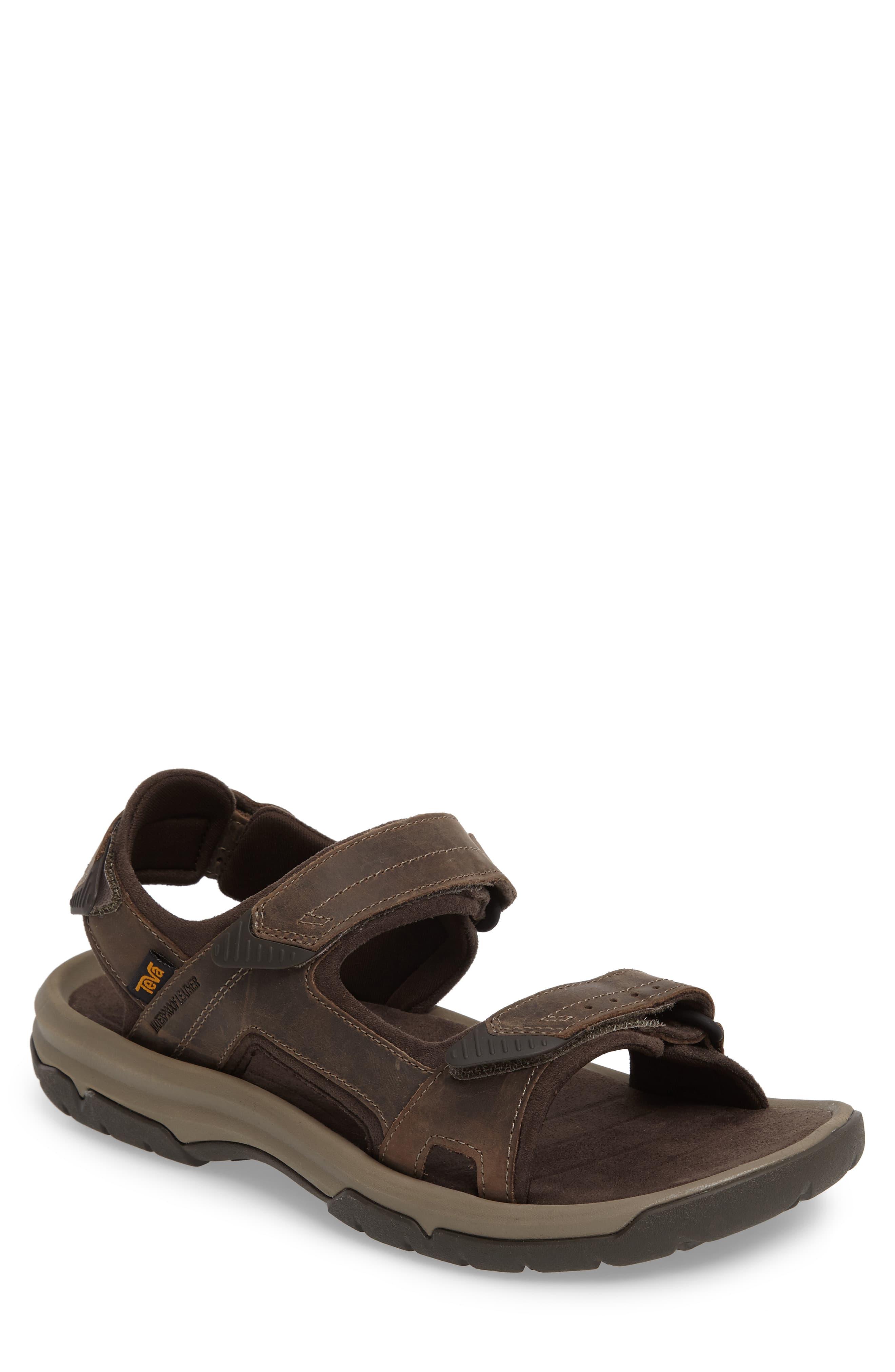 men's teva langdon leather sandals
