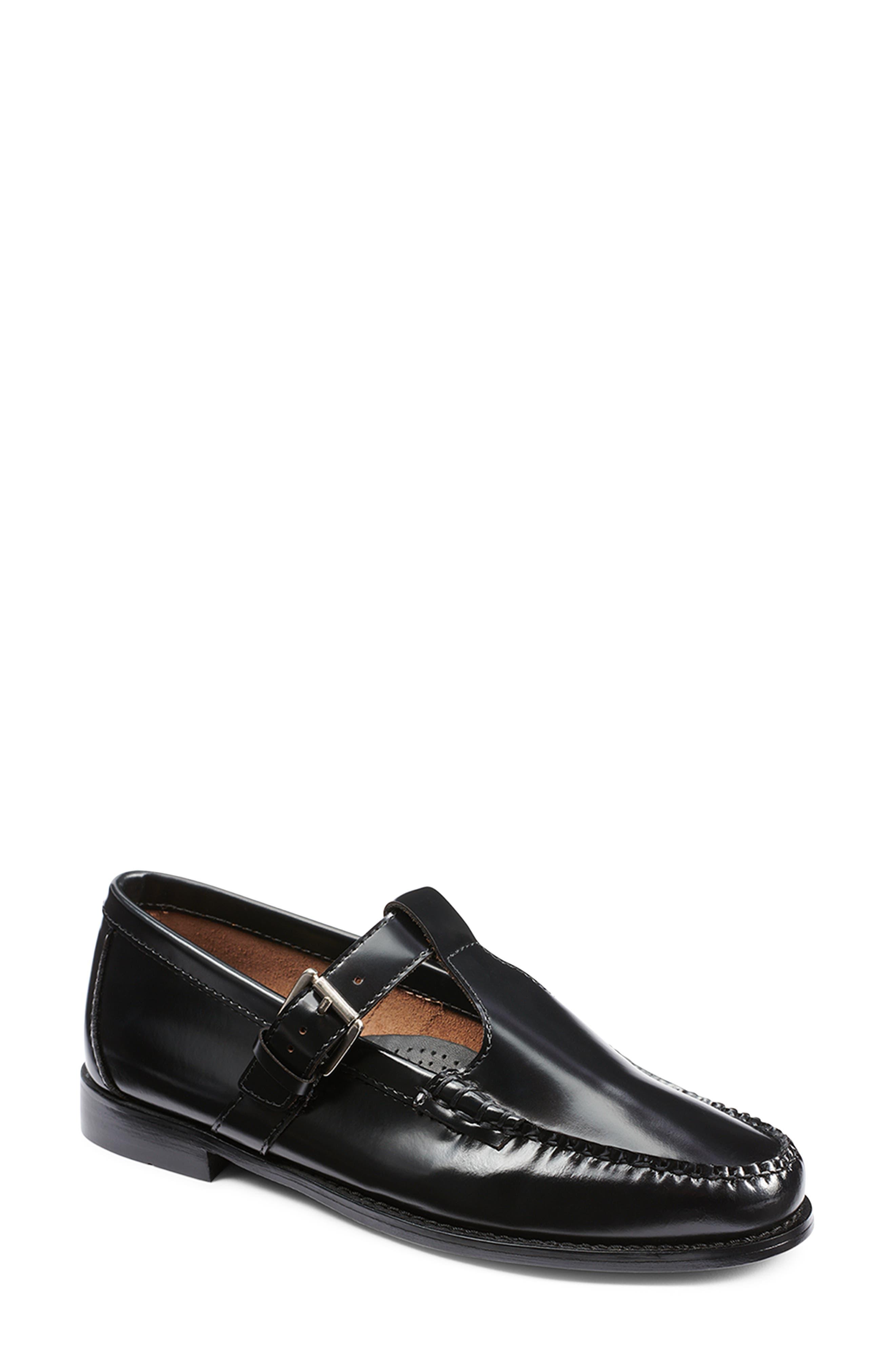 G.H. Bass & Co. Mary Jane Moc Toe Loafer in Black Lyst