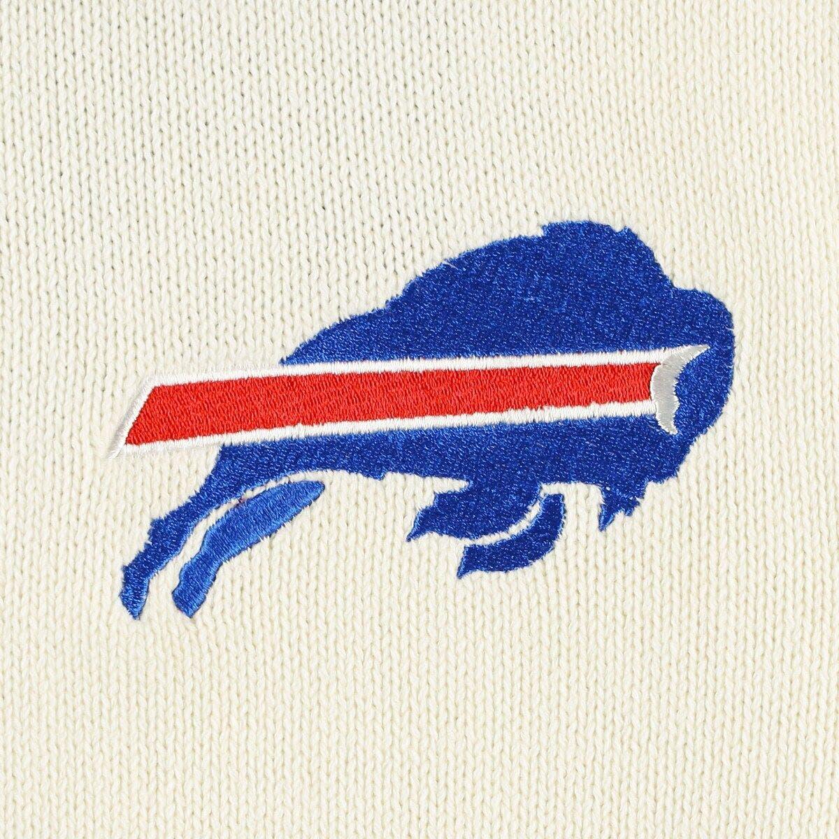 The Wild Collective Royal Buffalo Bills Cropped Pullover Hoodie