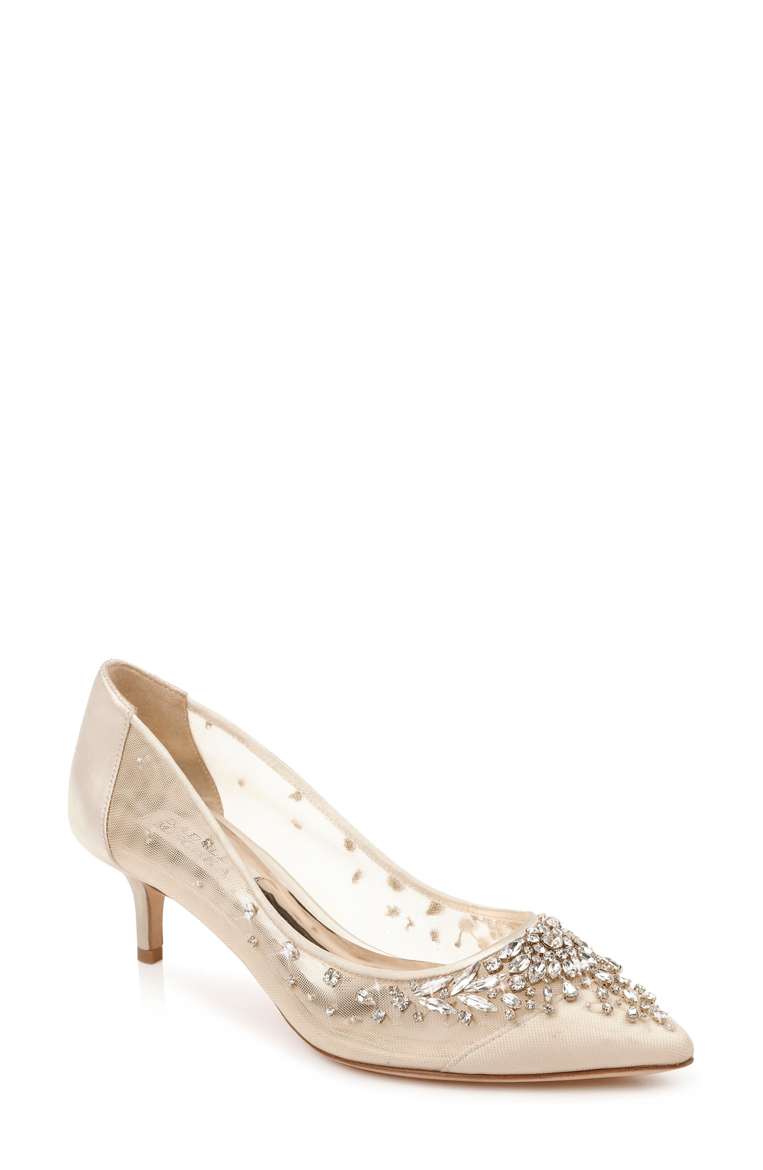 badgley mischka vail kitten heel