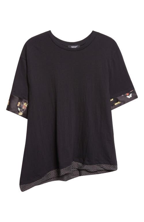 トップス UNDERCOVER Asymmetrical black shirt UNDERCOVER Asymmetrical black shirt Undercover Graphic print