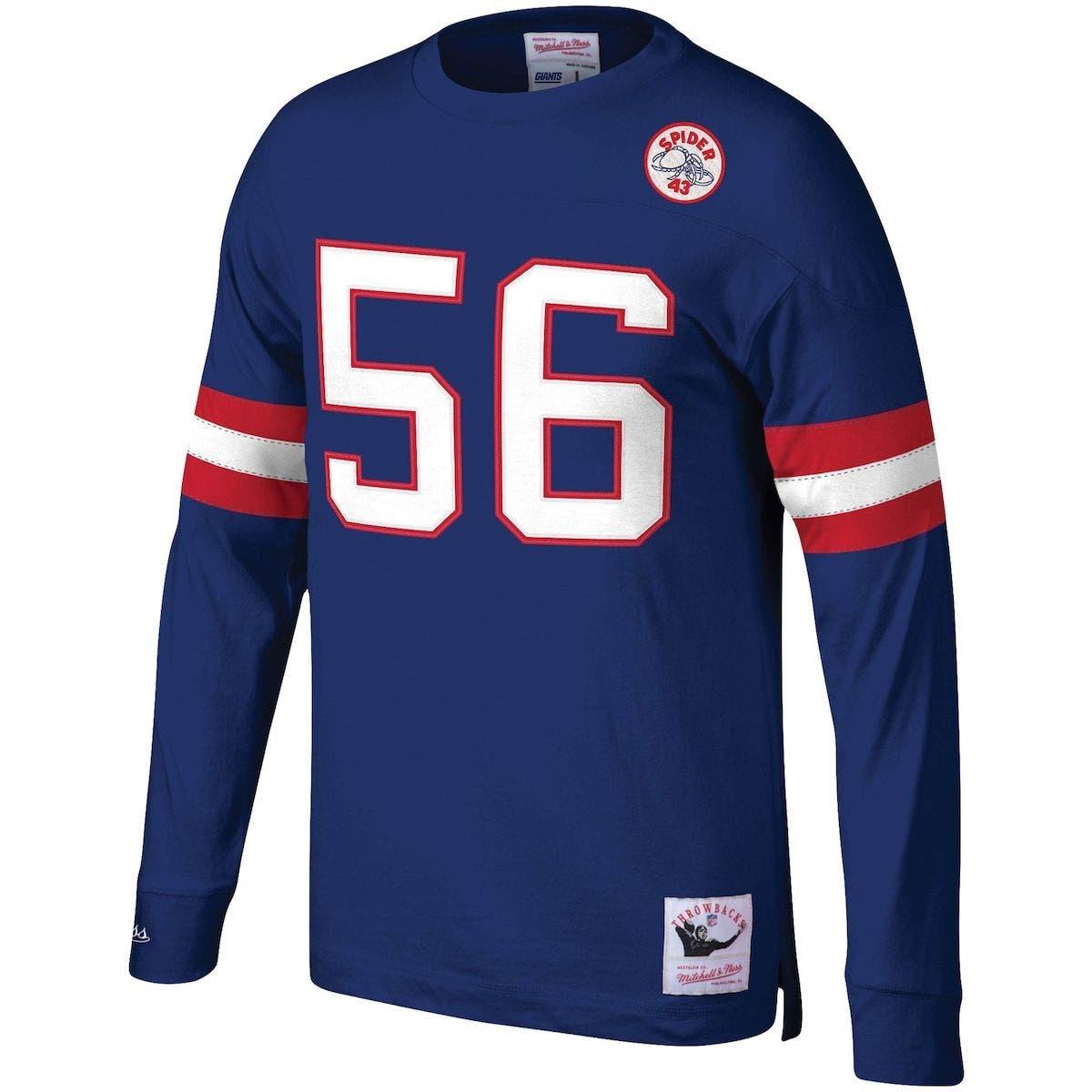 Mitchell & Ness Lawrence Taylor New York Giants Throwback Retired Player  Name & Number Long Sleeve Top At Nordstrom in Blue for Men
