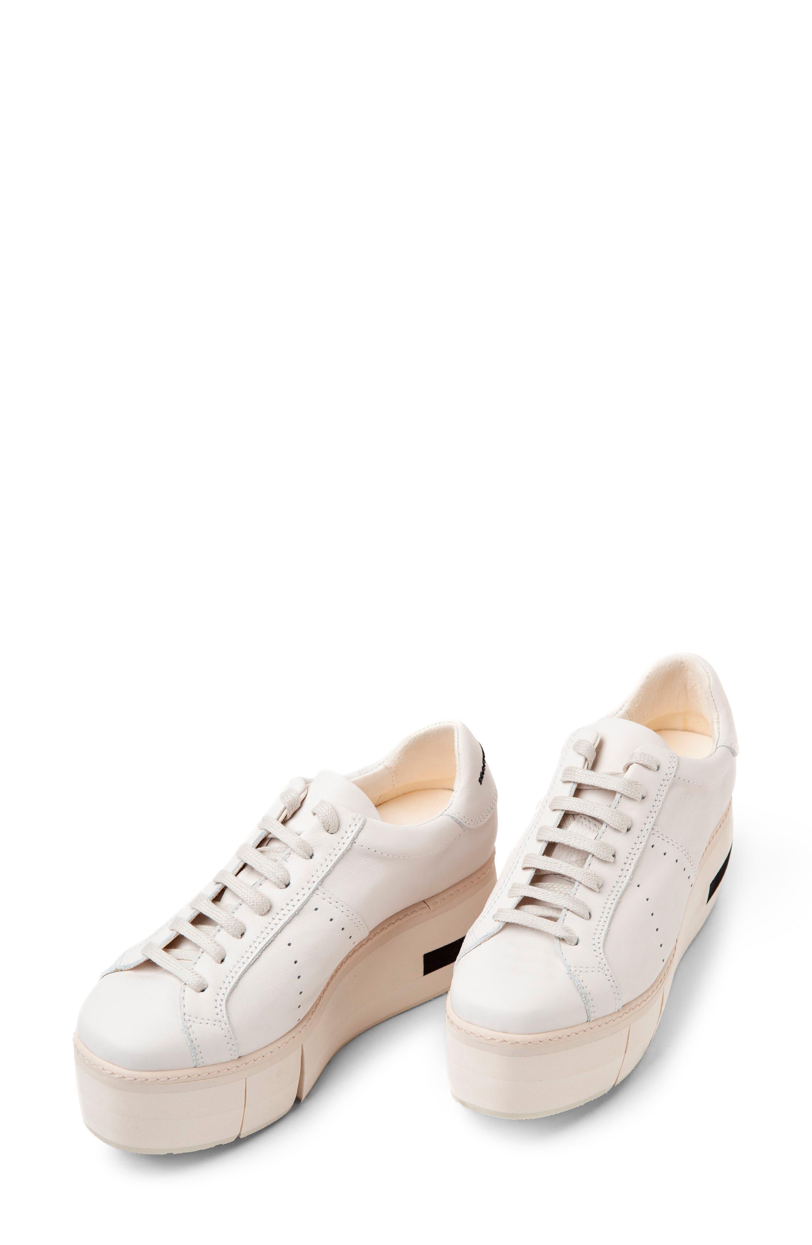 Paloma Barceló Mirande Metallic Platform Sneaker in White | Lyst