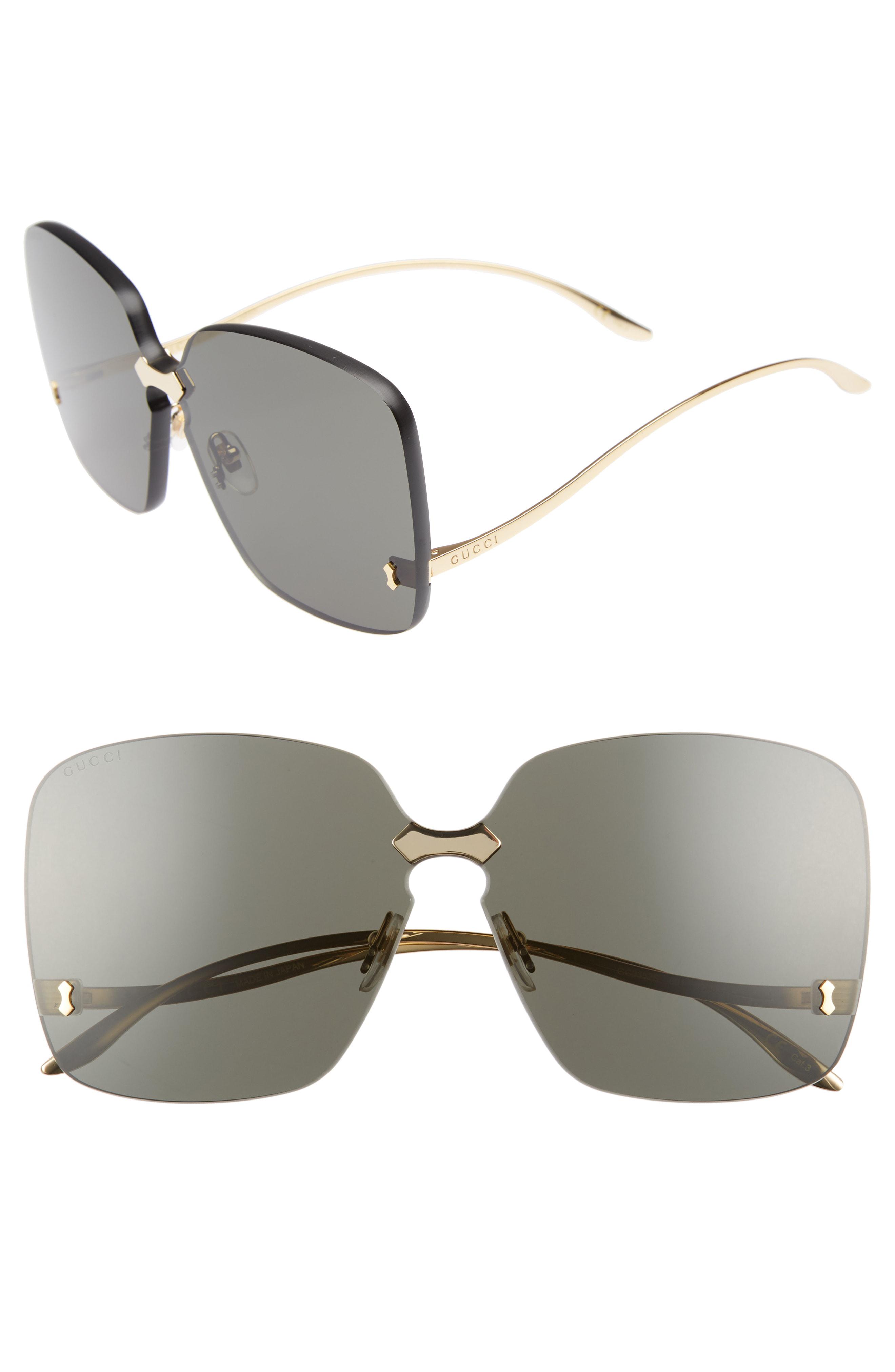 Gucci 99mm Rimless Sunglasses - - Lyst