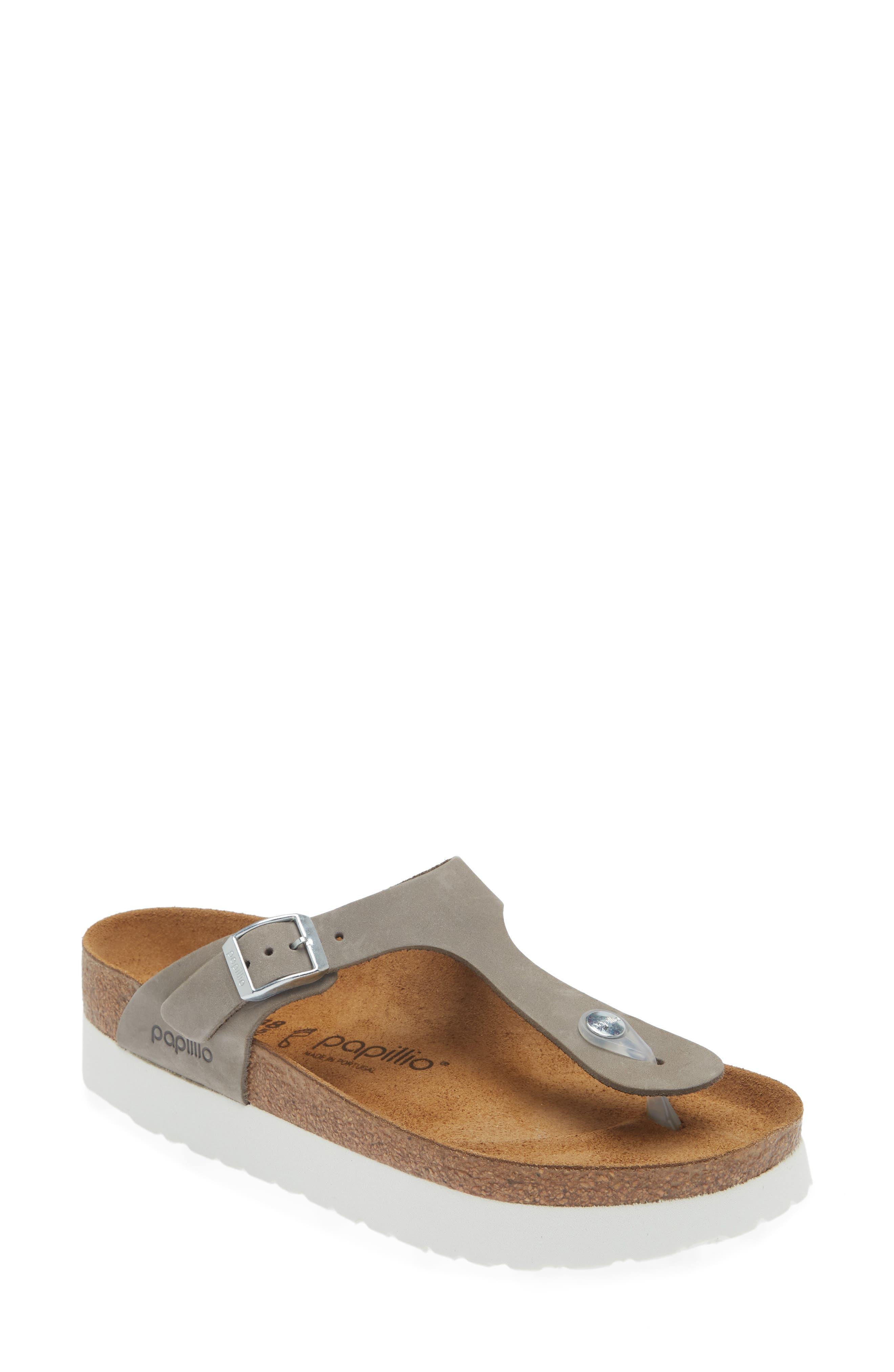 Birkenstock Gizeh Platform Flip Flop in Brown Lyst