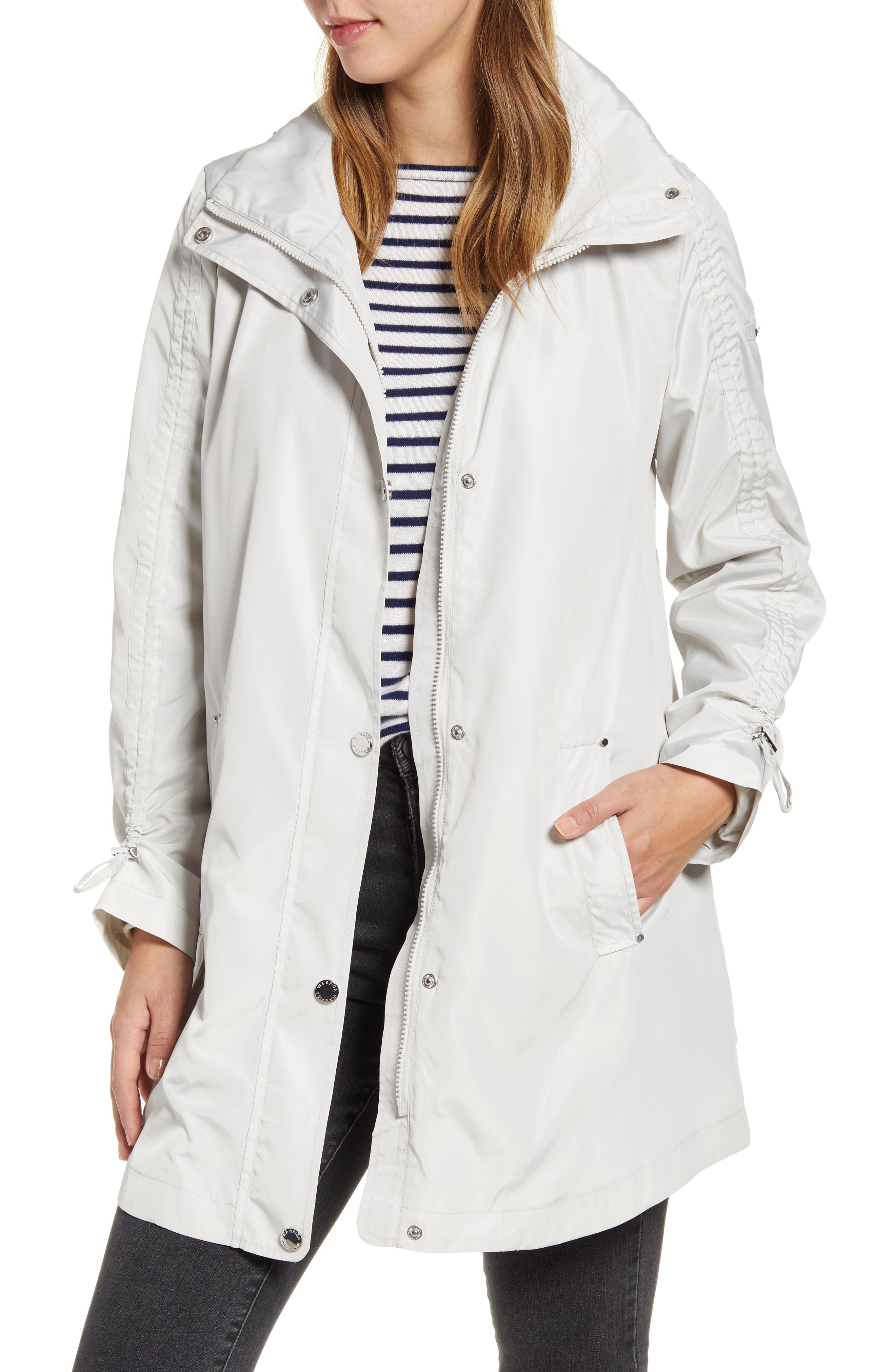 Via Spiga Packable Hooded Raincoat, White Lyst