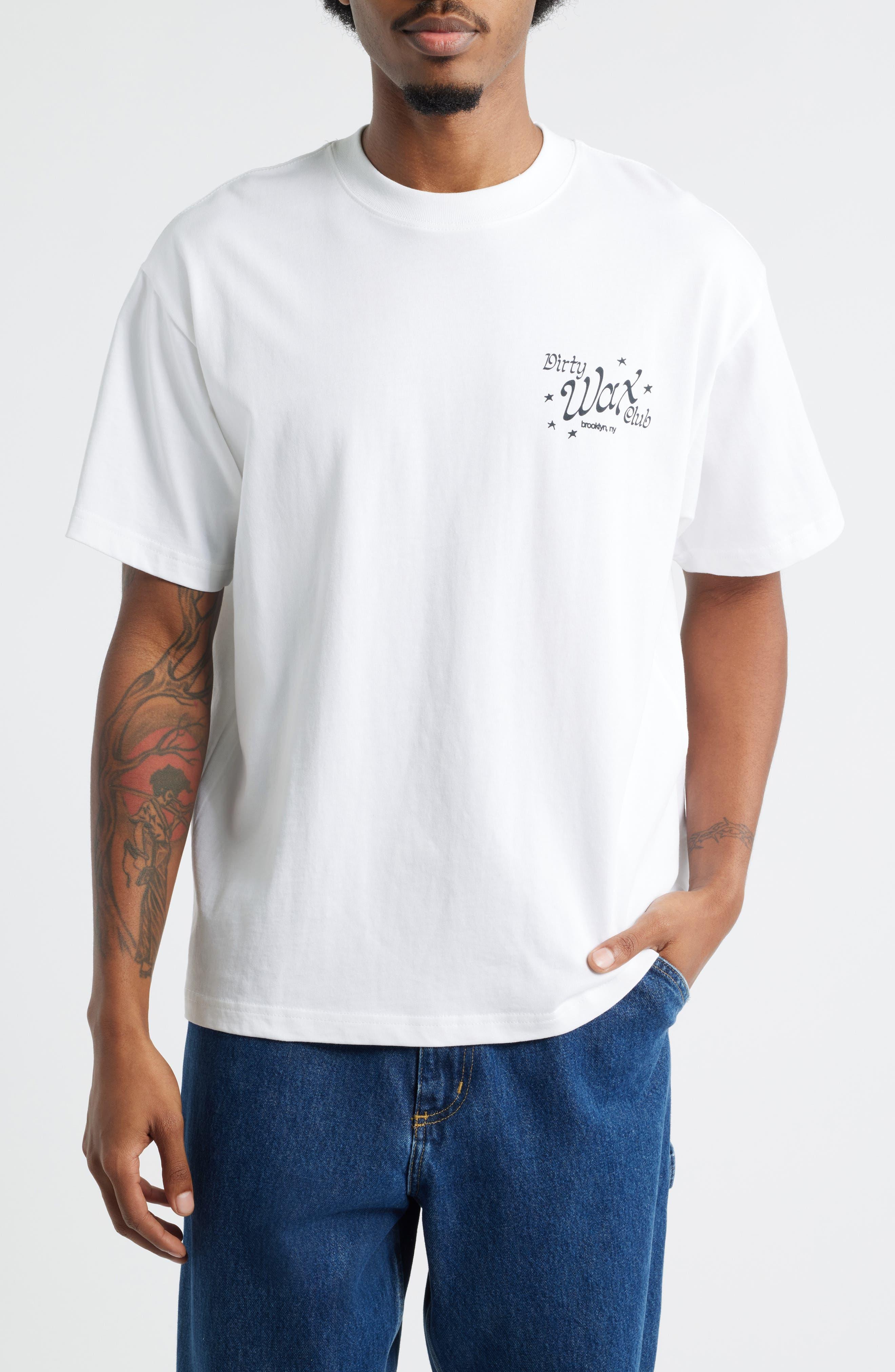 ID Supply Co Npl Dirty Wax Club Graphic T-Shirt in White for Men