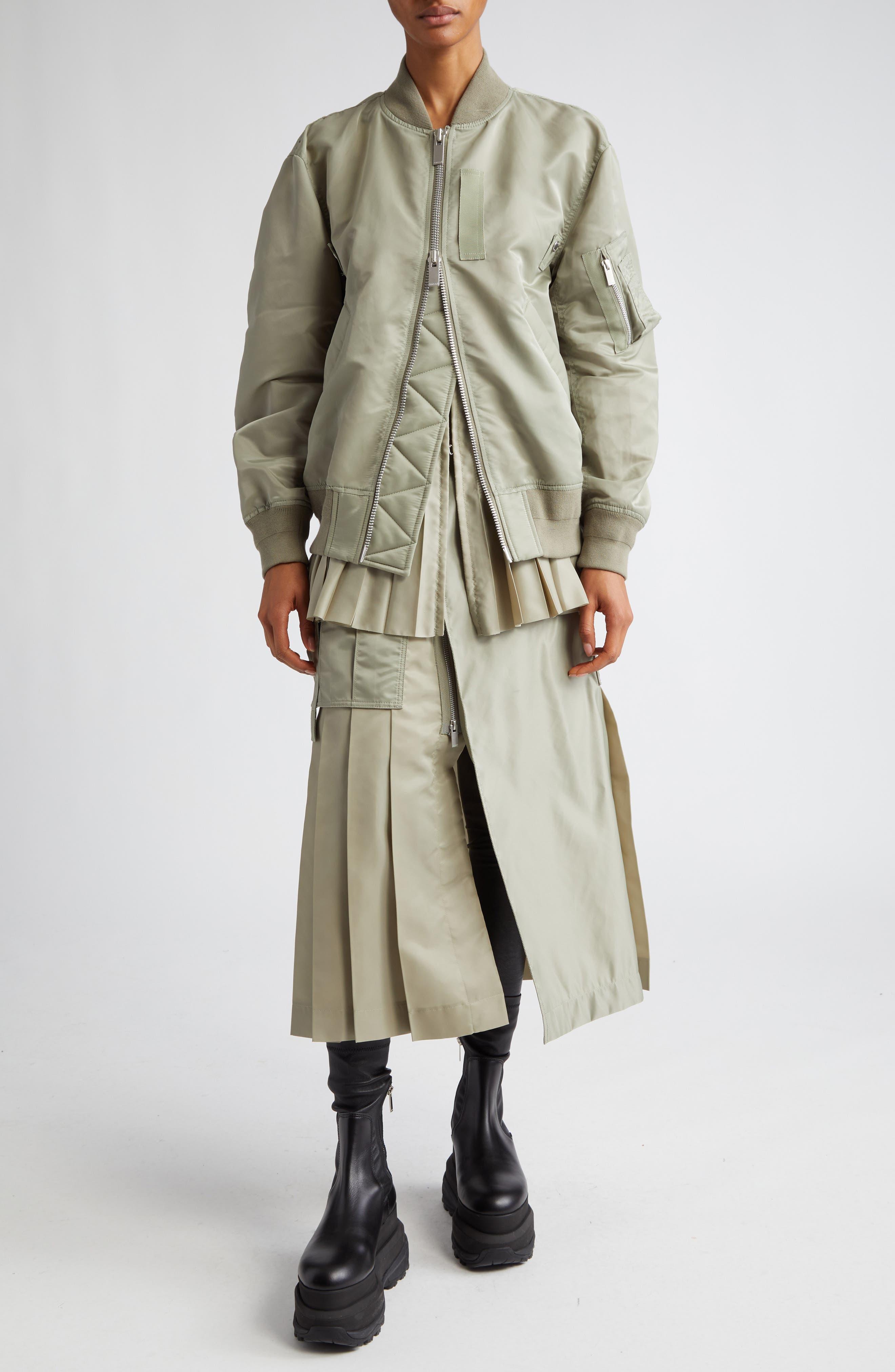 sacai サカイ layered bomber jacket MA-1-