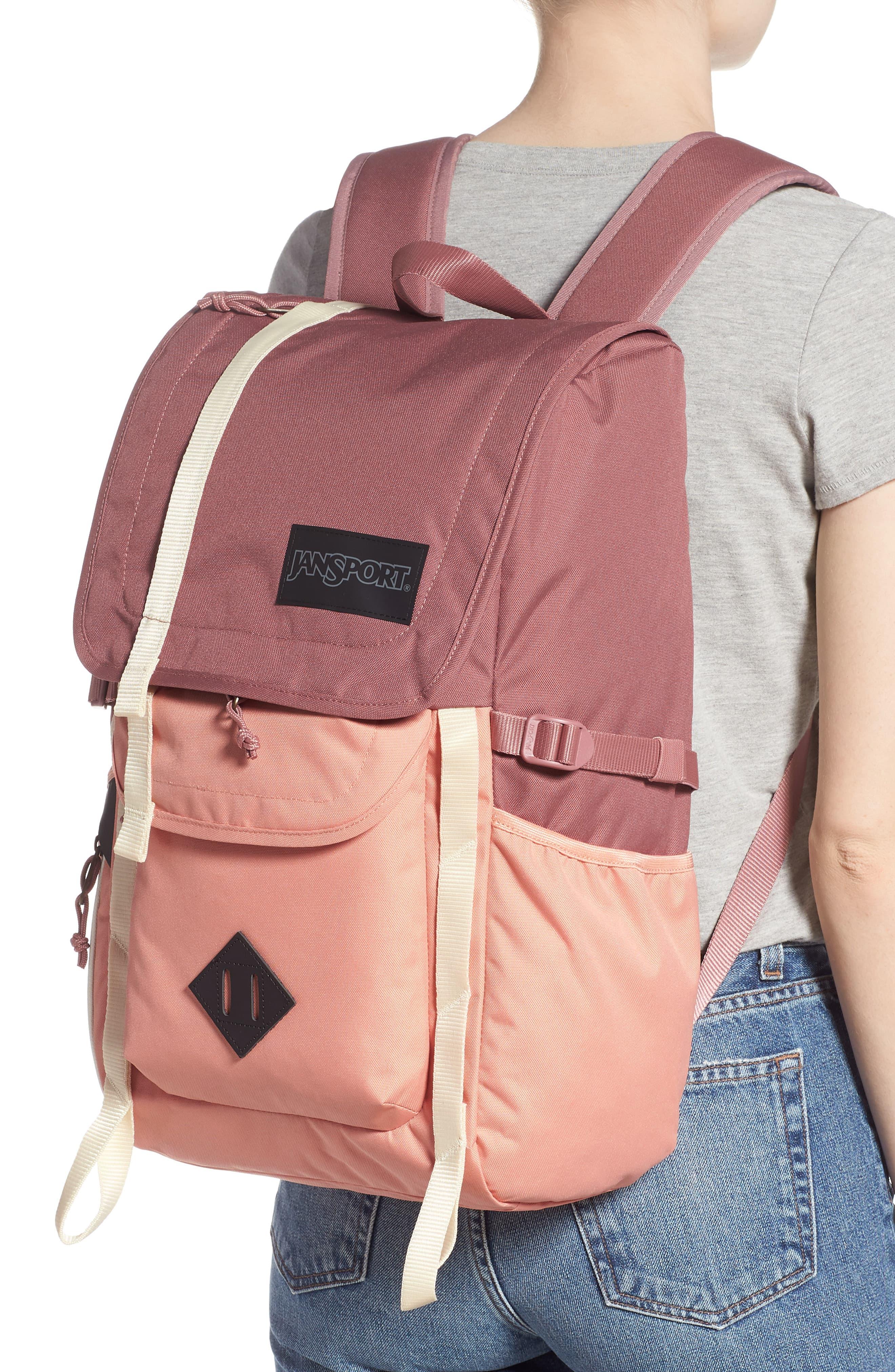 jansport hatchet mocha & muted clay backpack