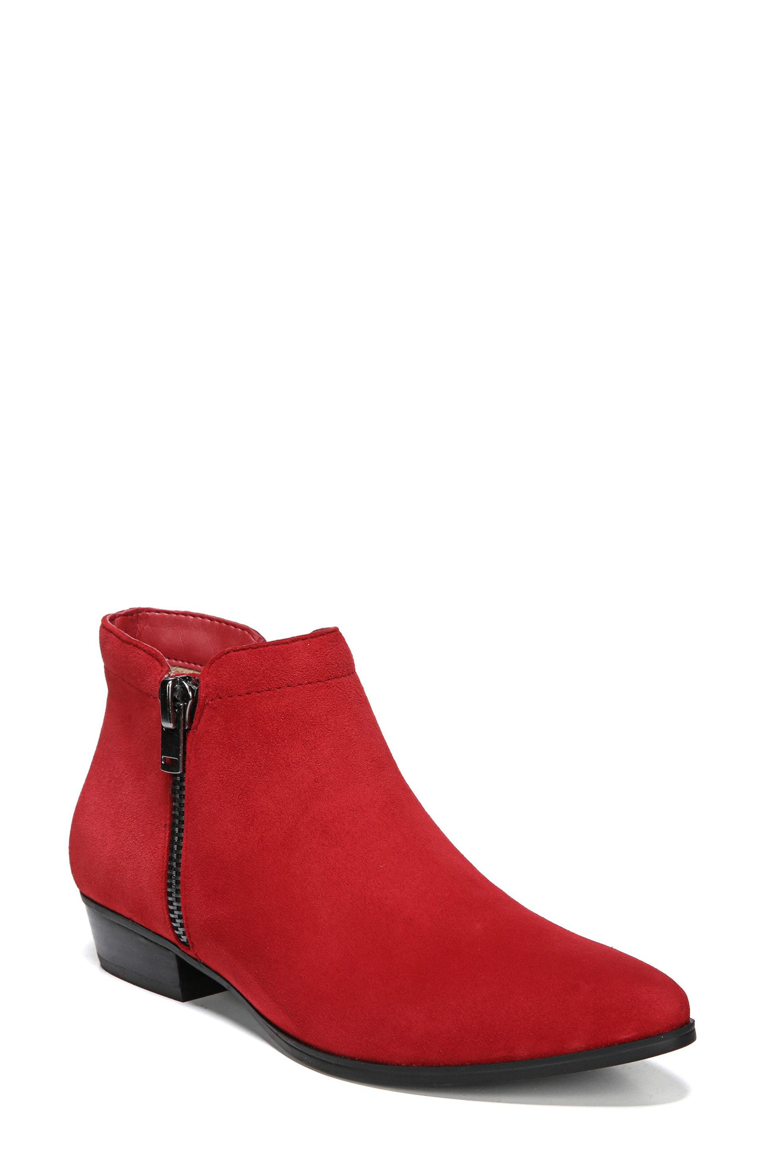 naturalizer blair booties red