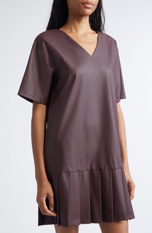 knee length dresses for ladies Mostly Amused Faux Leather Dress in Black – Impressions Online Boutique