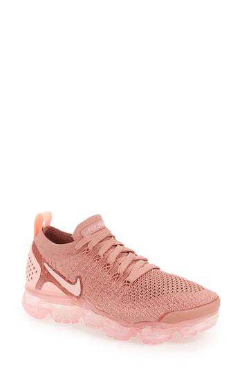 pink nike air vapormax flyknit 2