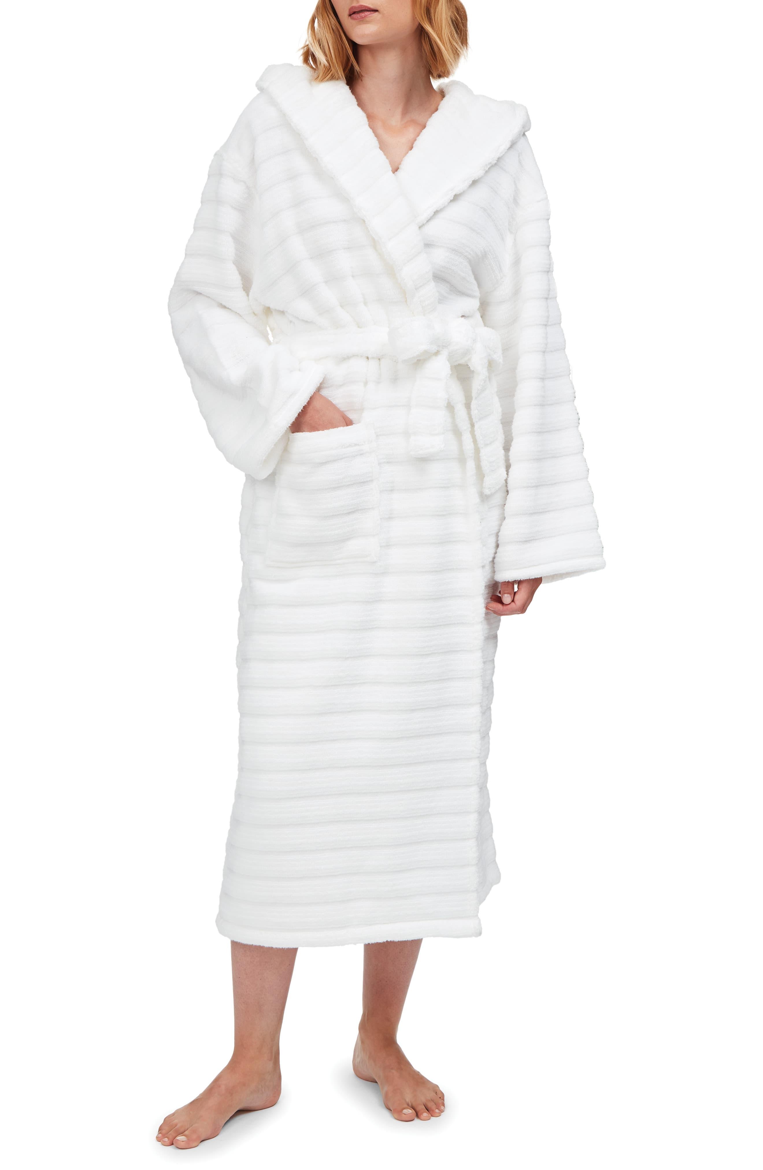 unisex hooded ribbed hydrocotton robe