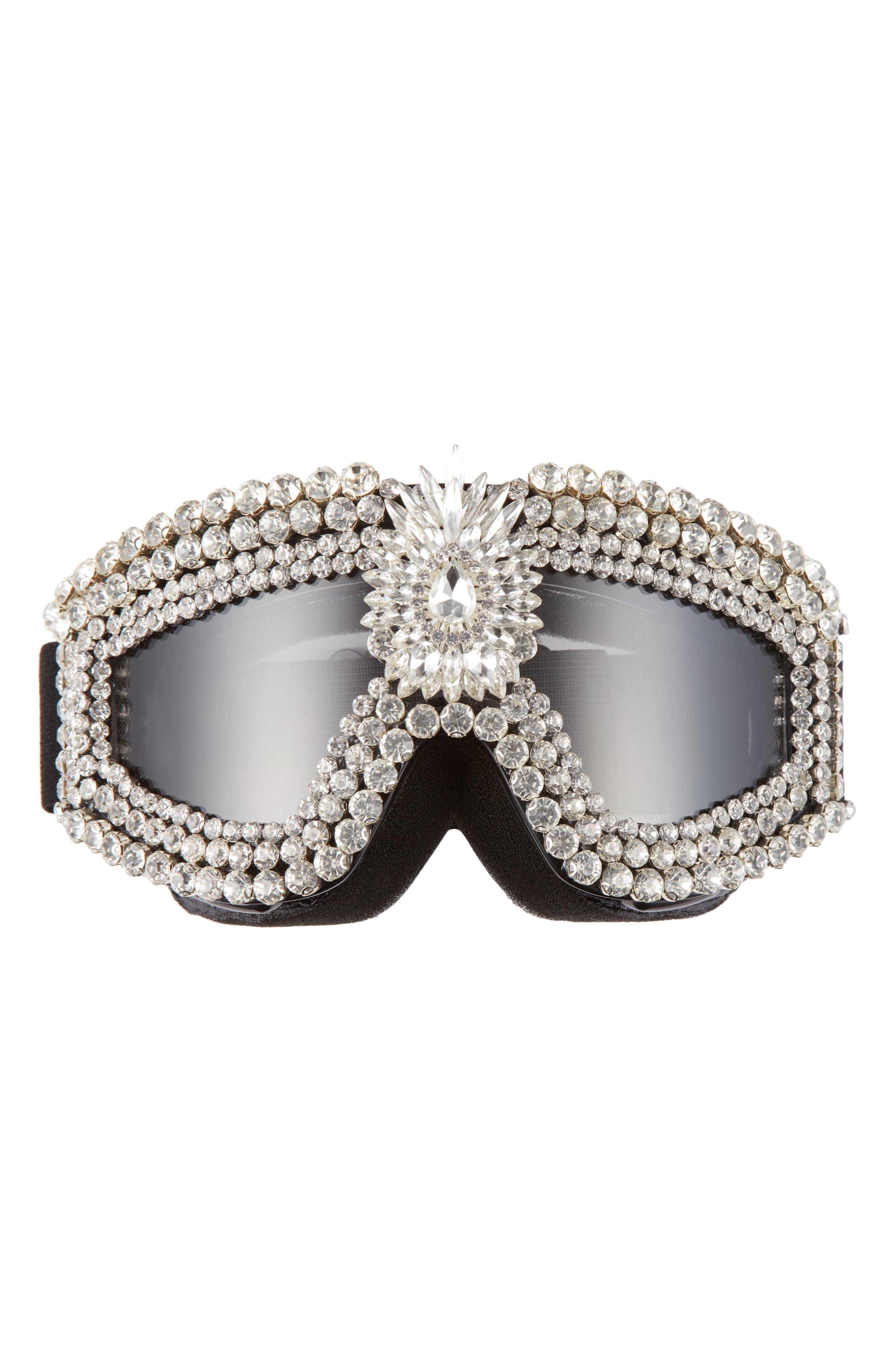 Rad & Refined Rad + Refined Crystal Embellished Snow goggles in Gray | Lyst