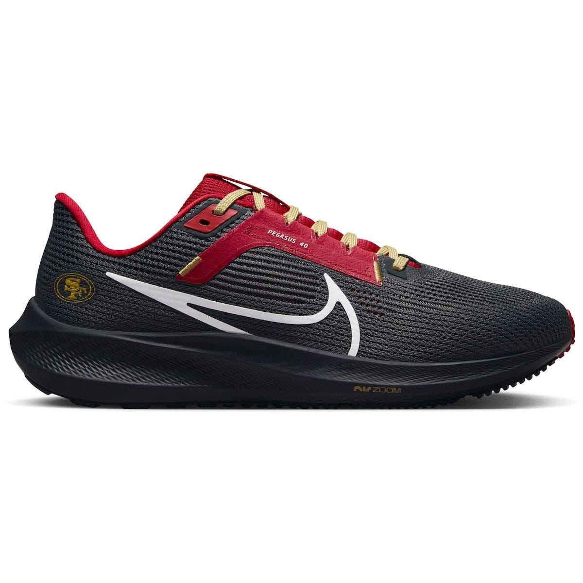 unisex nike white san francisco 49ers zoom pegasus 37 running shoe