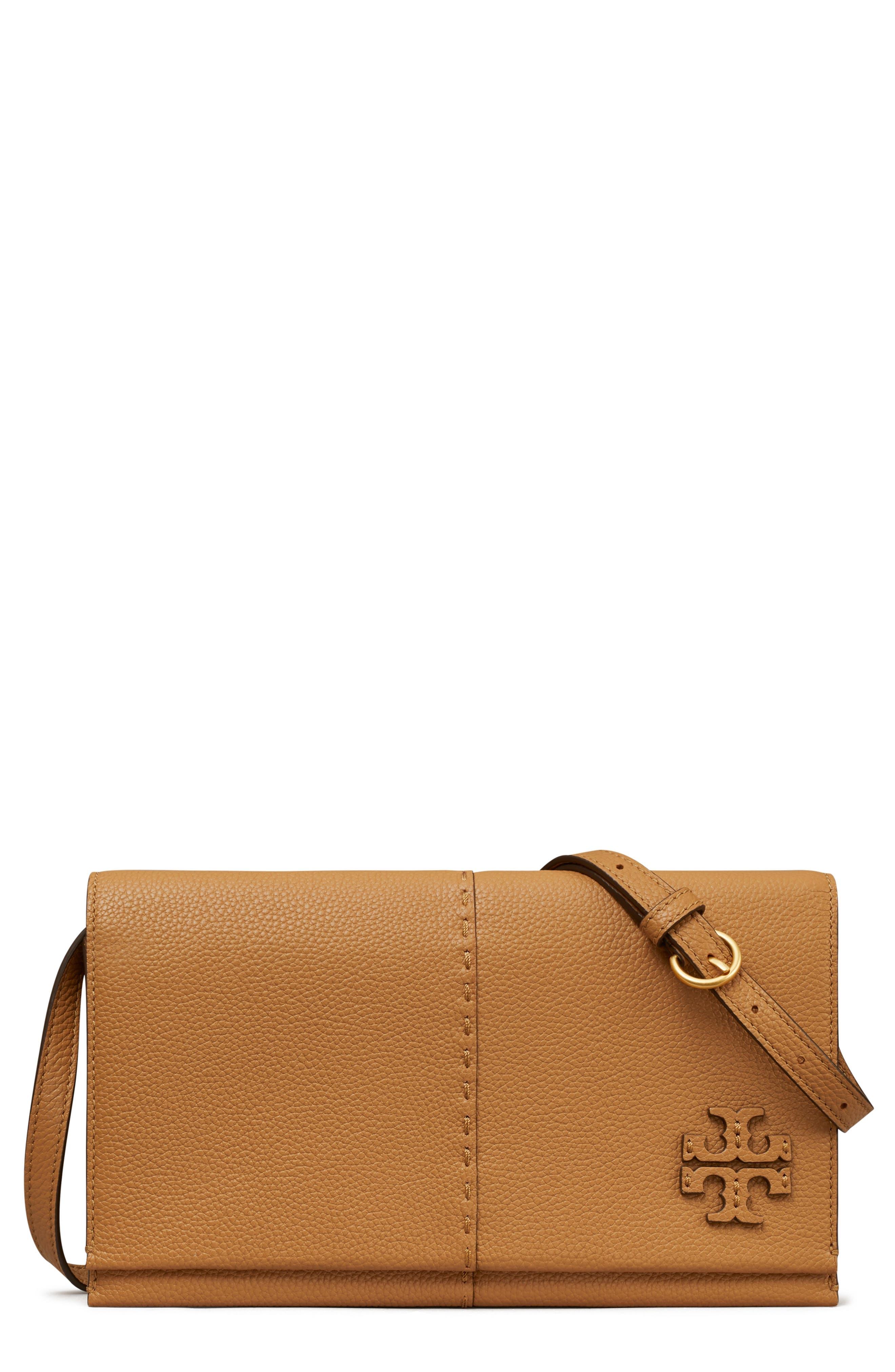 Tory Burch Mcgraw Leather Crossbody Bag in Brown Lyst