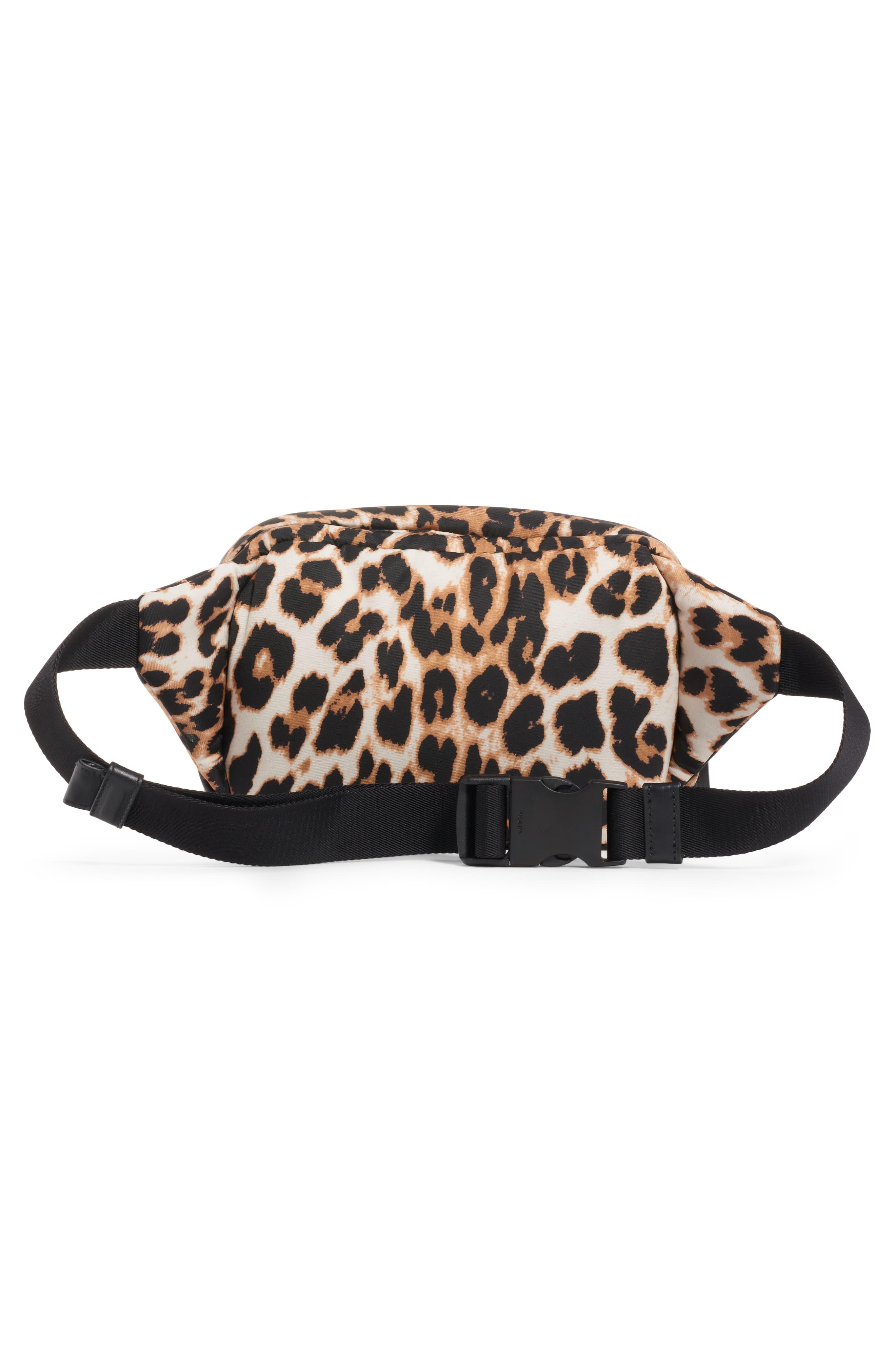 leopard print belt bag