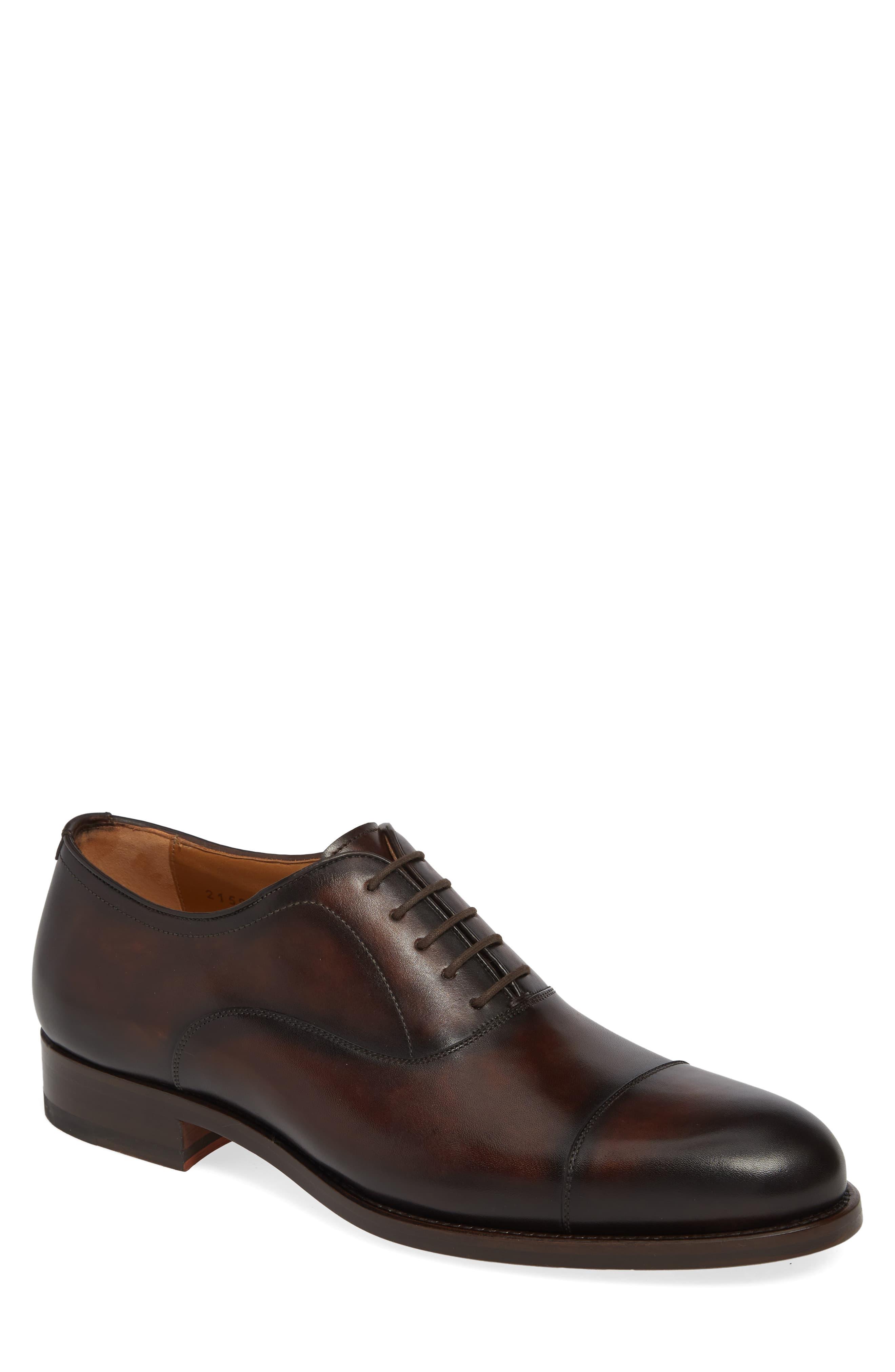 Magnanni Leather Jefferson Cap Toe Oxford in Brown for Men Lyst