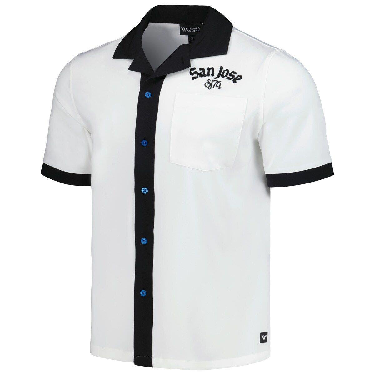 Men's Darius Rucker Collection by Fanatics White San Francisco Giants Bowling Button-Up Shirt Size: Small
