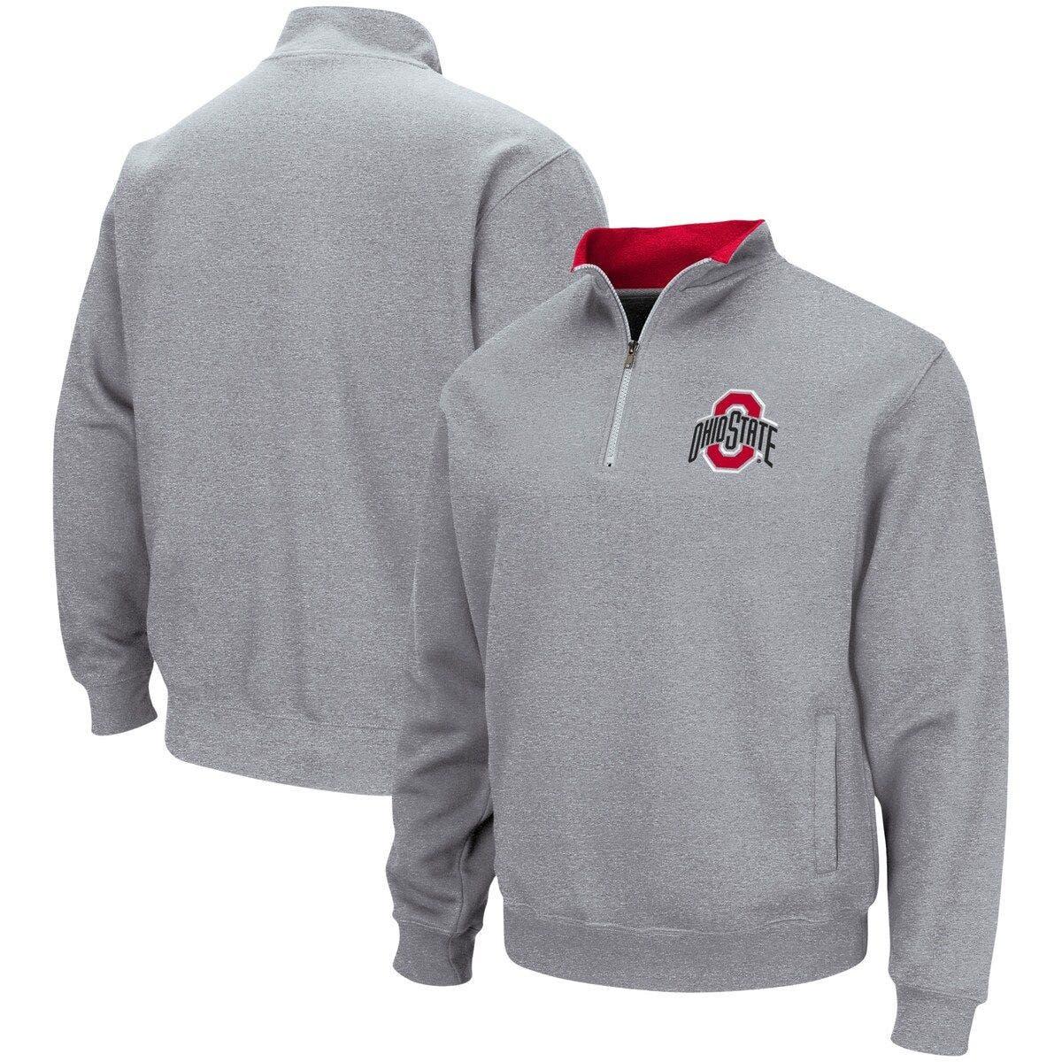 Colosseum Athletics Heathered Gray Louisville Cardinals Tortugas Team Logo  Quarter-zip Jacket for Men