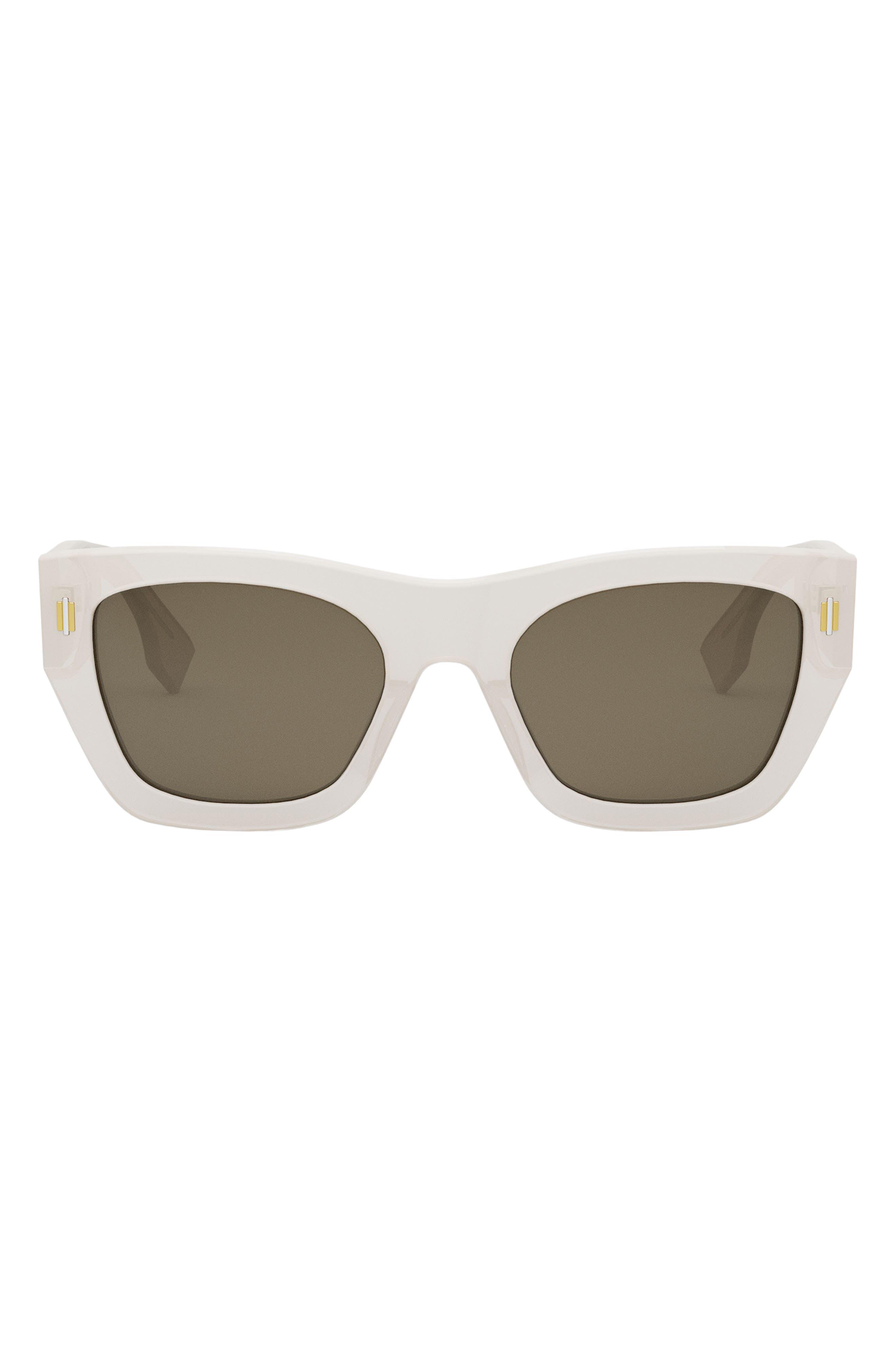 Fendi Roma Rectangular Sunglasses | Lyst