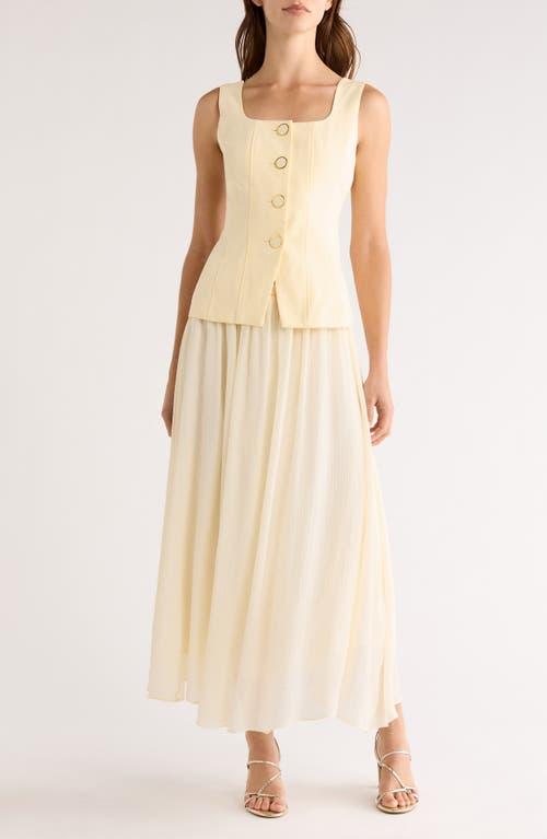 moon river cream pleated maxi dress Moon River Dress