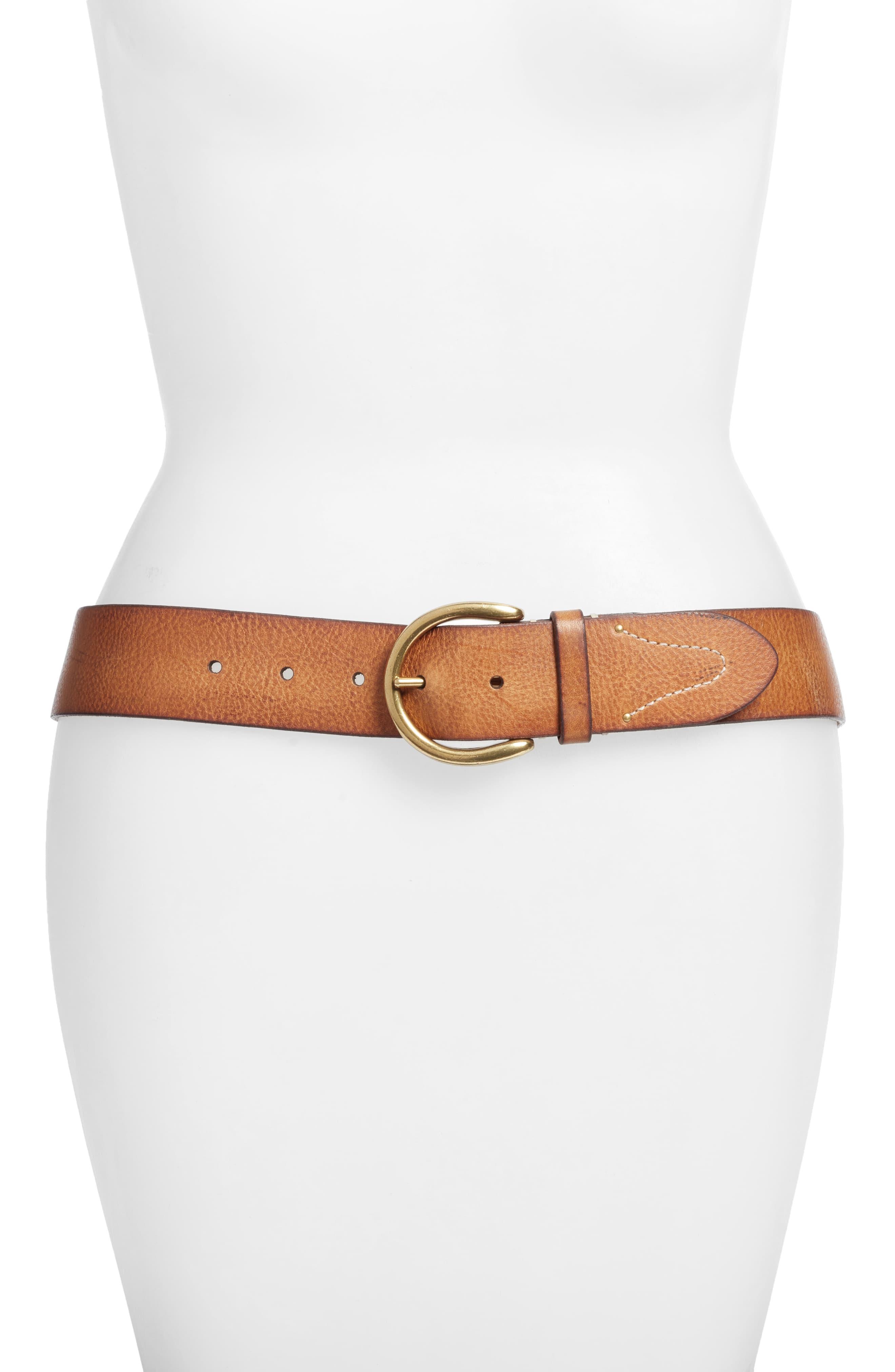 Frye Campus Leather Belt in Tan (Brown) - Lyst