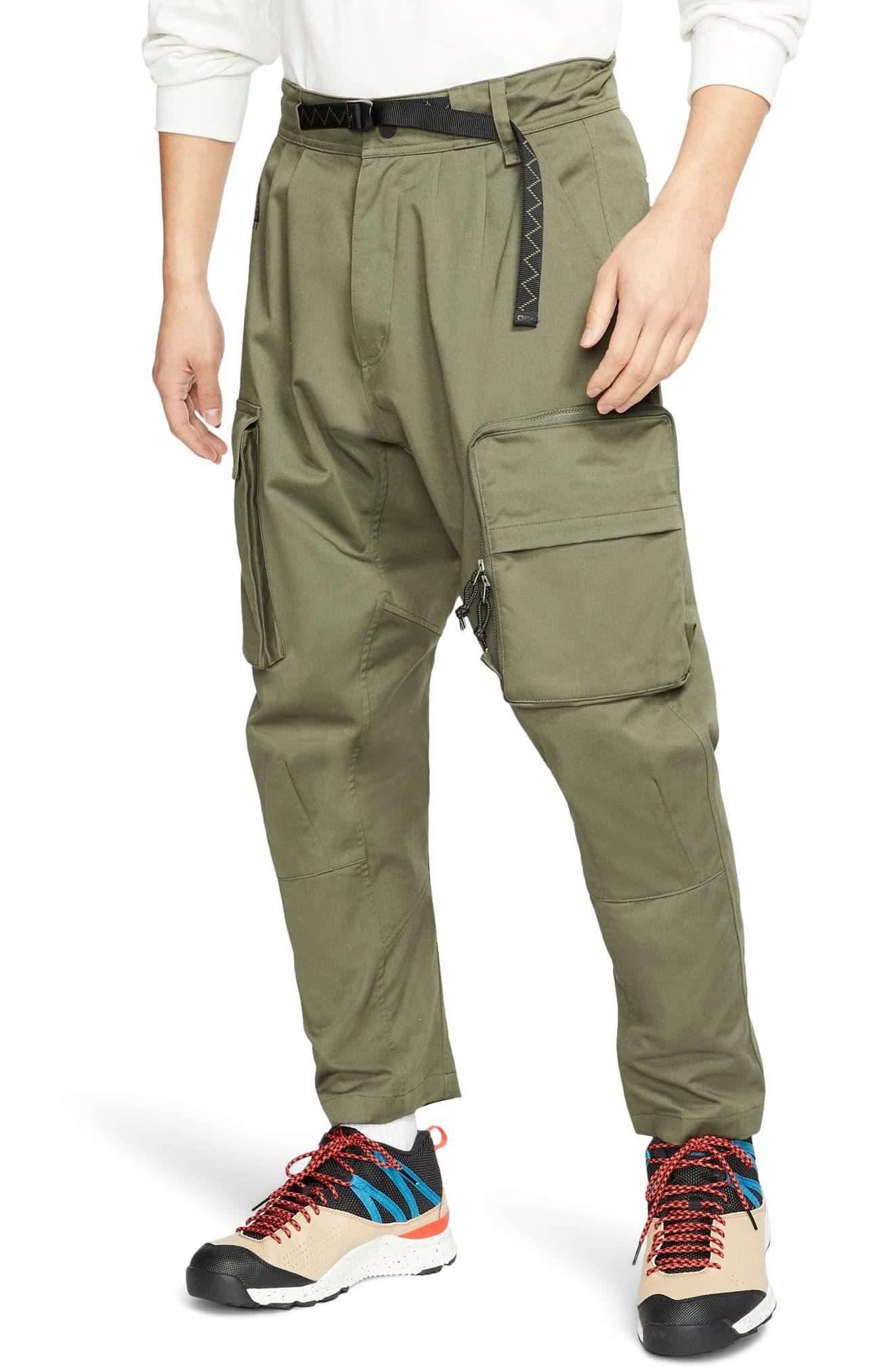 Hoge blootstelling vacht Uitmaken Nike Acg Woven Cargo Trousers Green for Men | Lyst