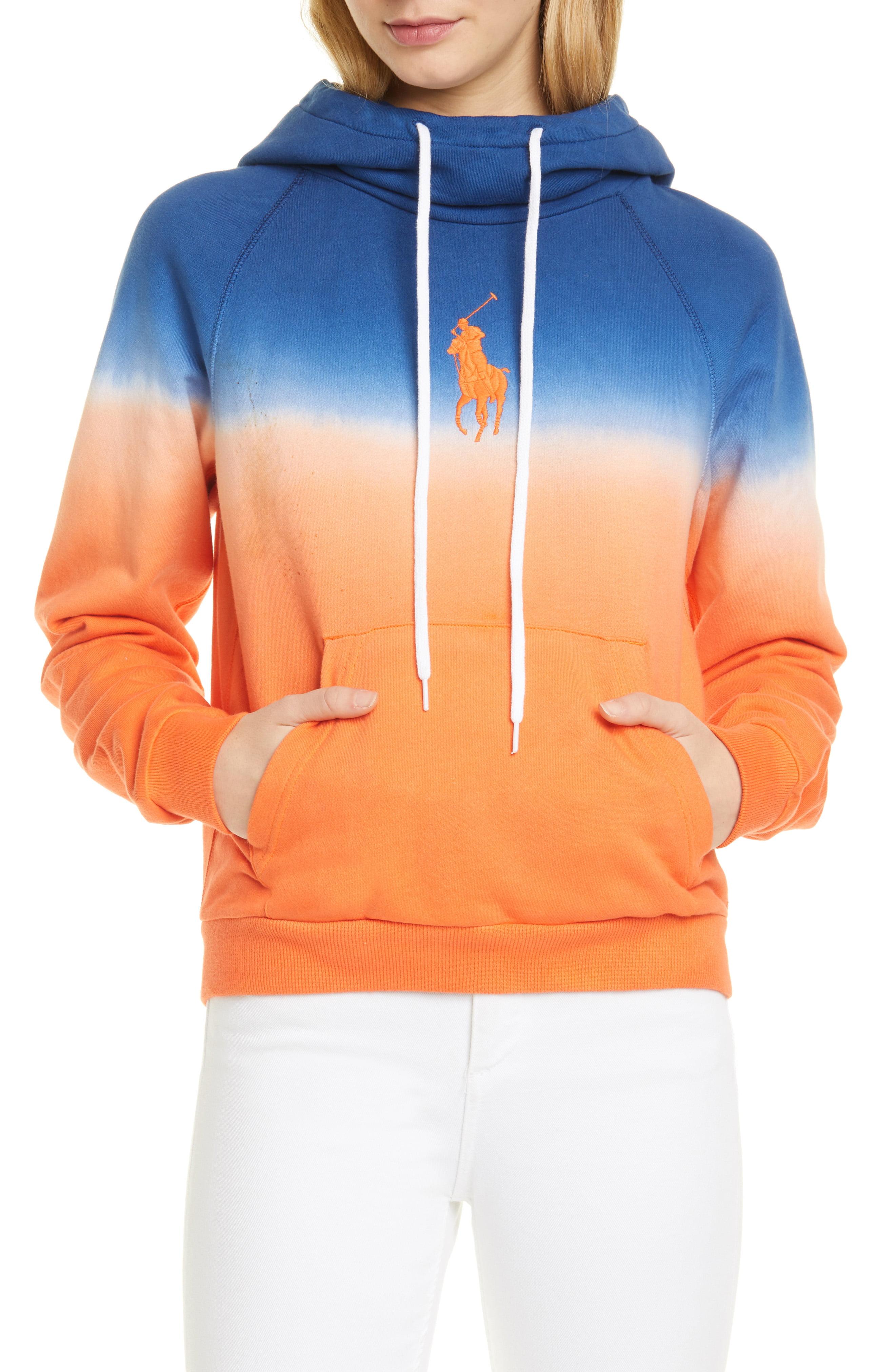 polo ralph lauren ombre fleece hoodie