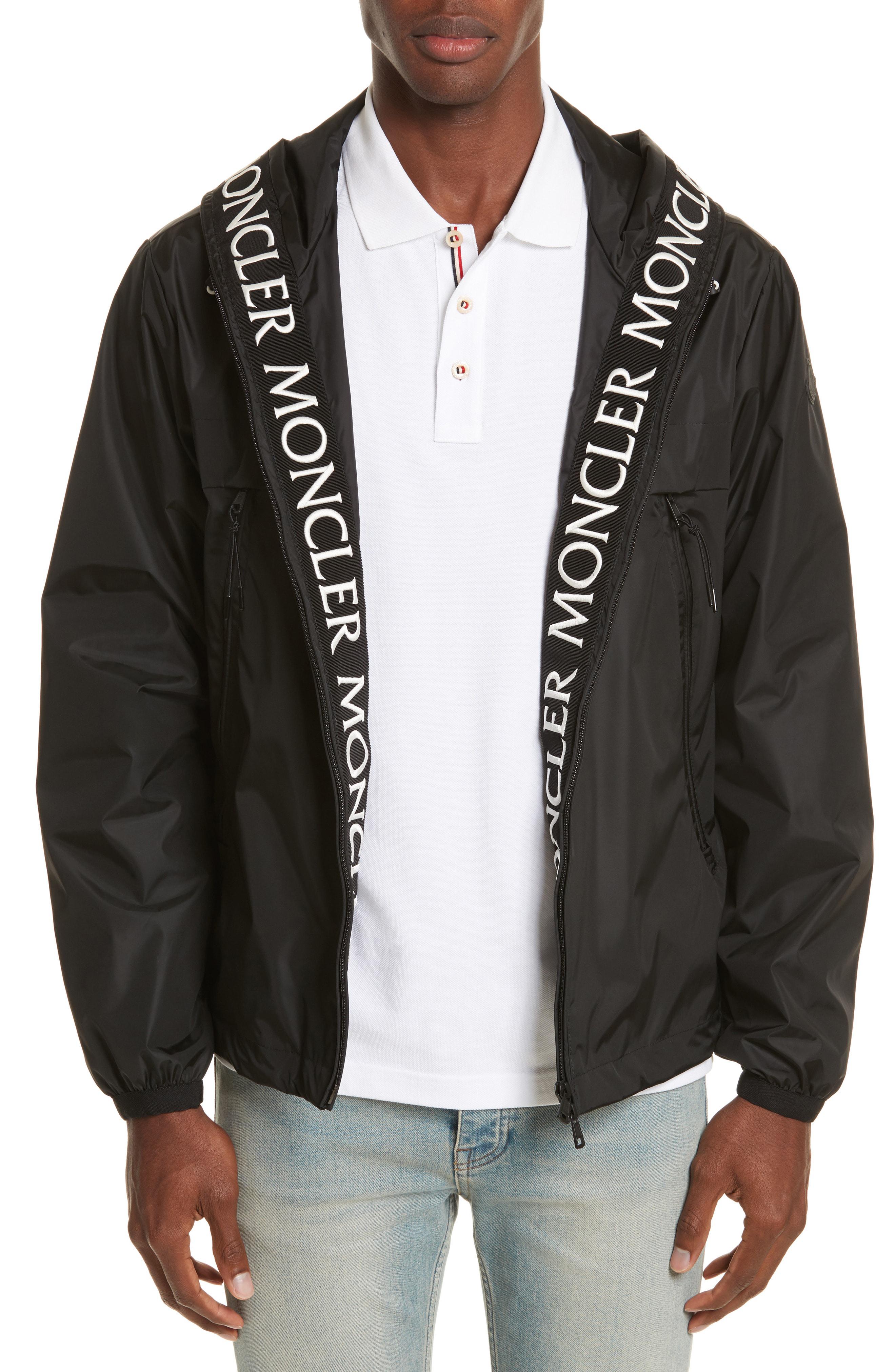 Moncler Synthetic Massereau Zip Jacket in Black for Men - Lyst