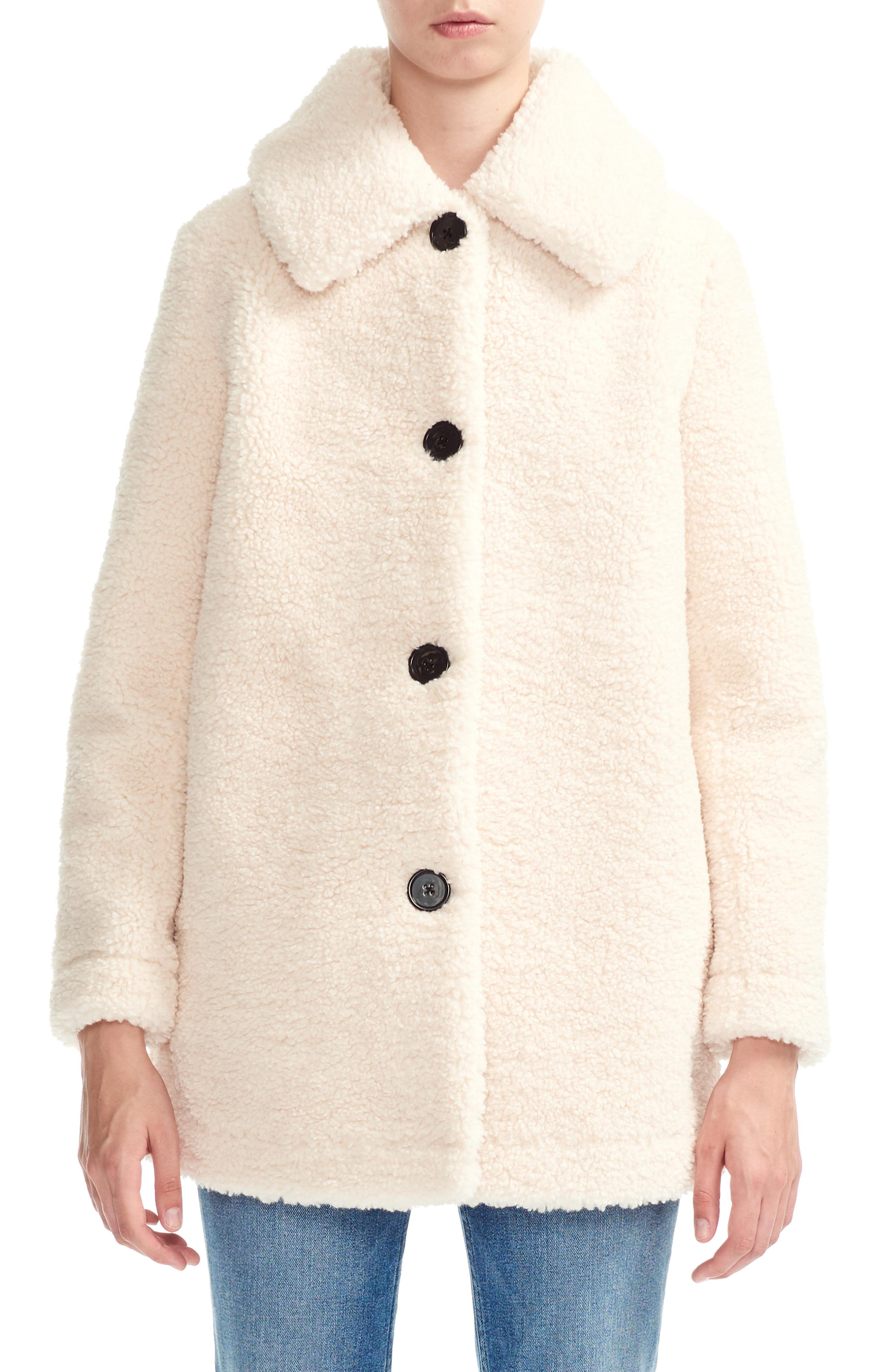 maje faux shearling jacket
