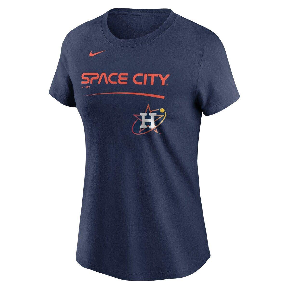 Houston Astros Nike Tri-Blend 3/4-Sleeve Raglan T-Shirt - Orange