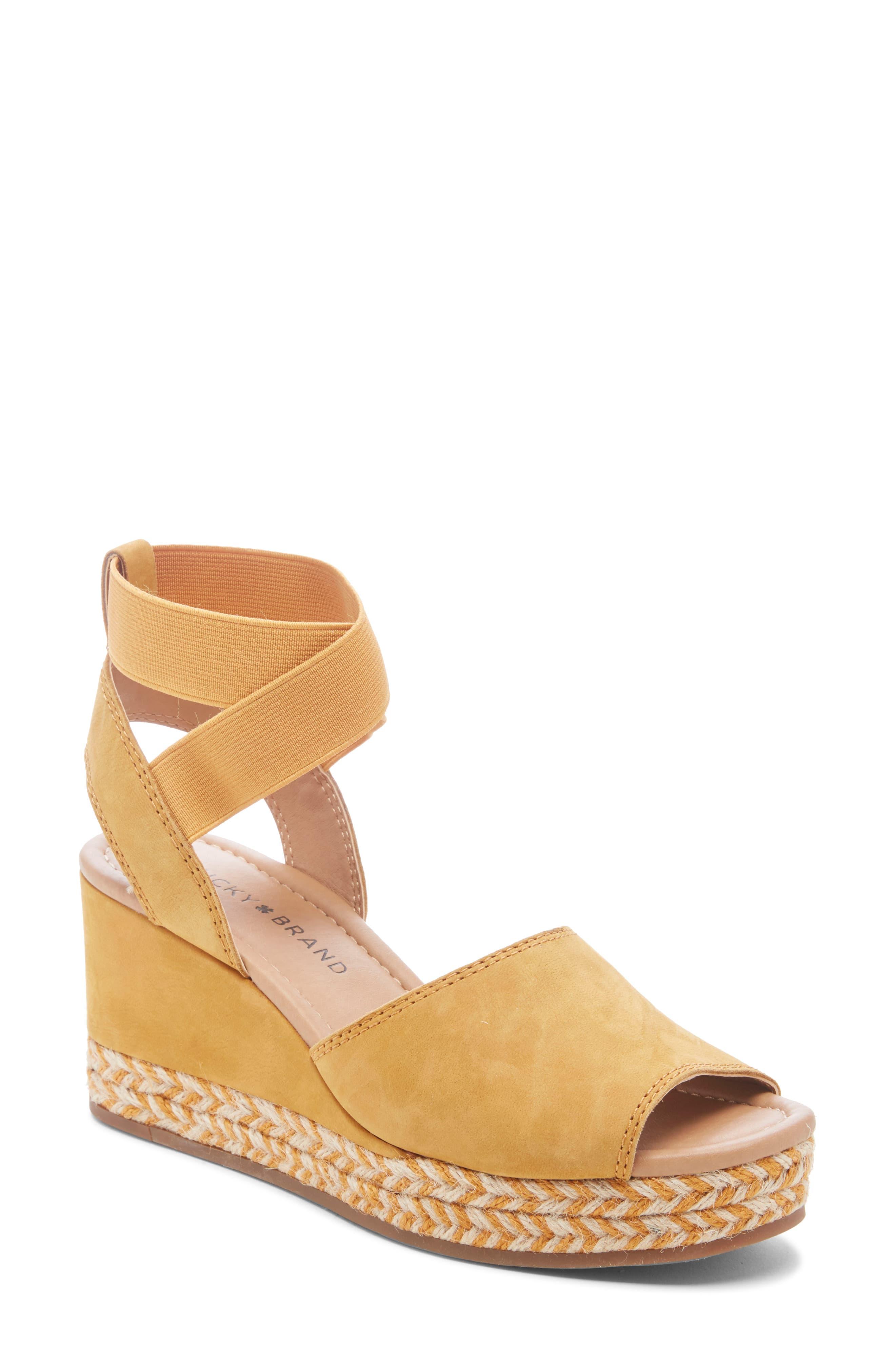 lucky brand bettanie espadrille wedge sandal