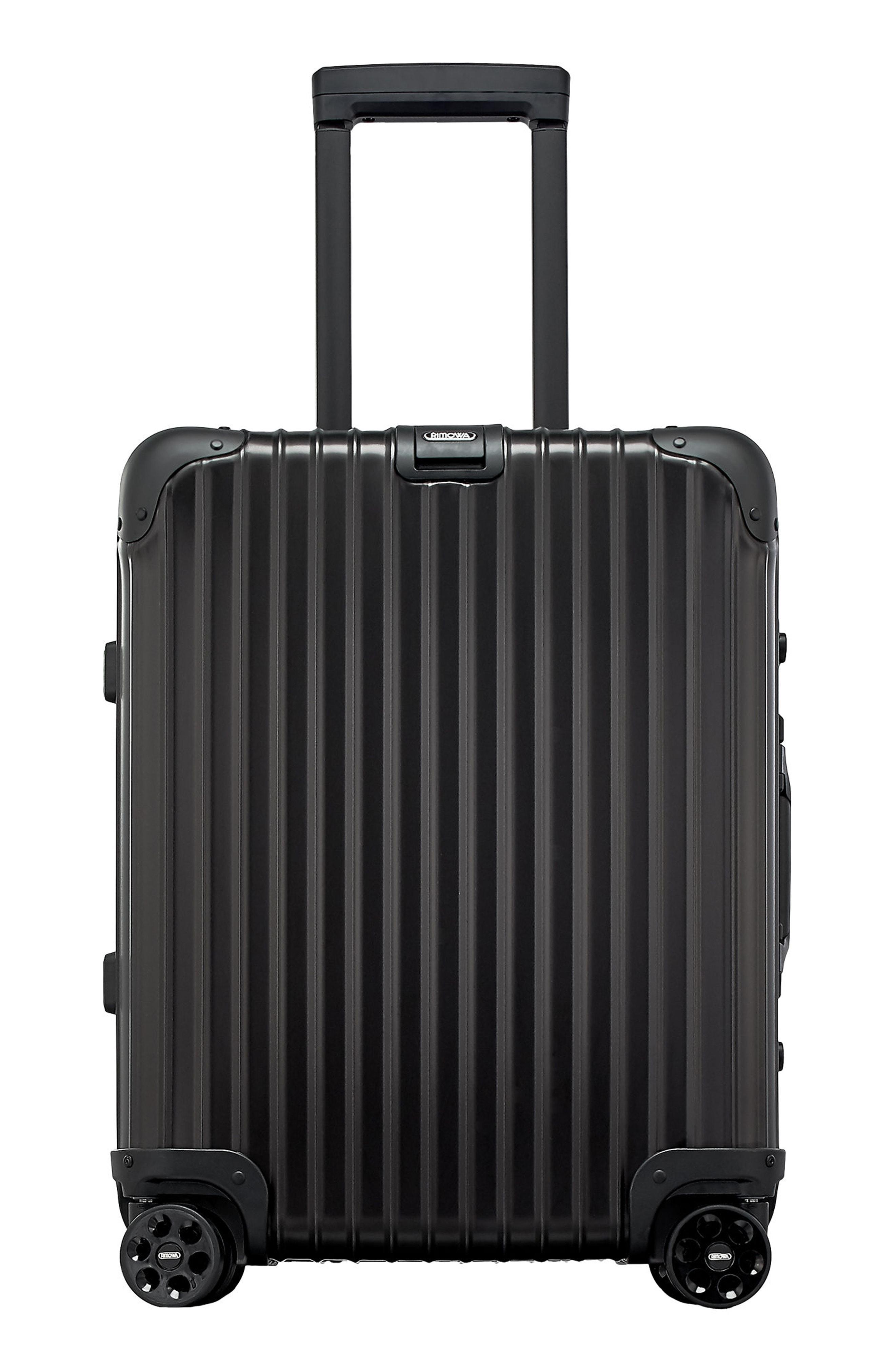 Rimowa Topas 22 Inch Cabin Multiwheel Aluminum Carry On In Black For Men Lyst