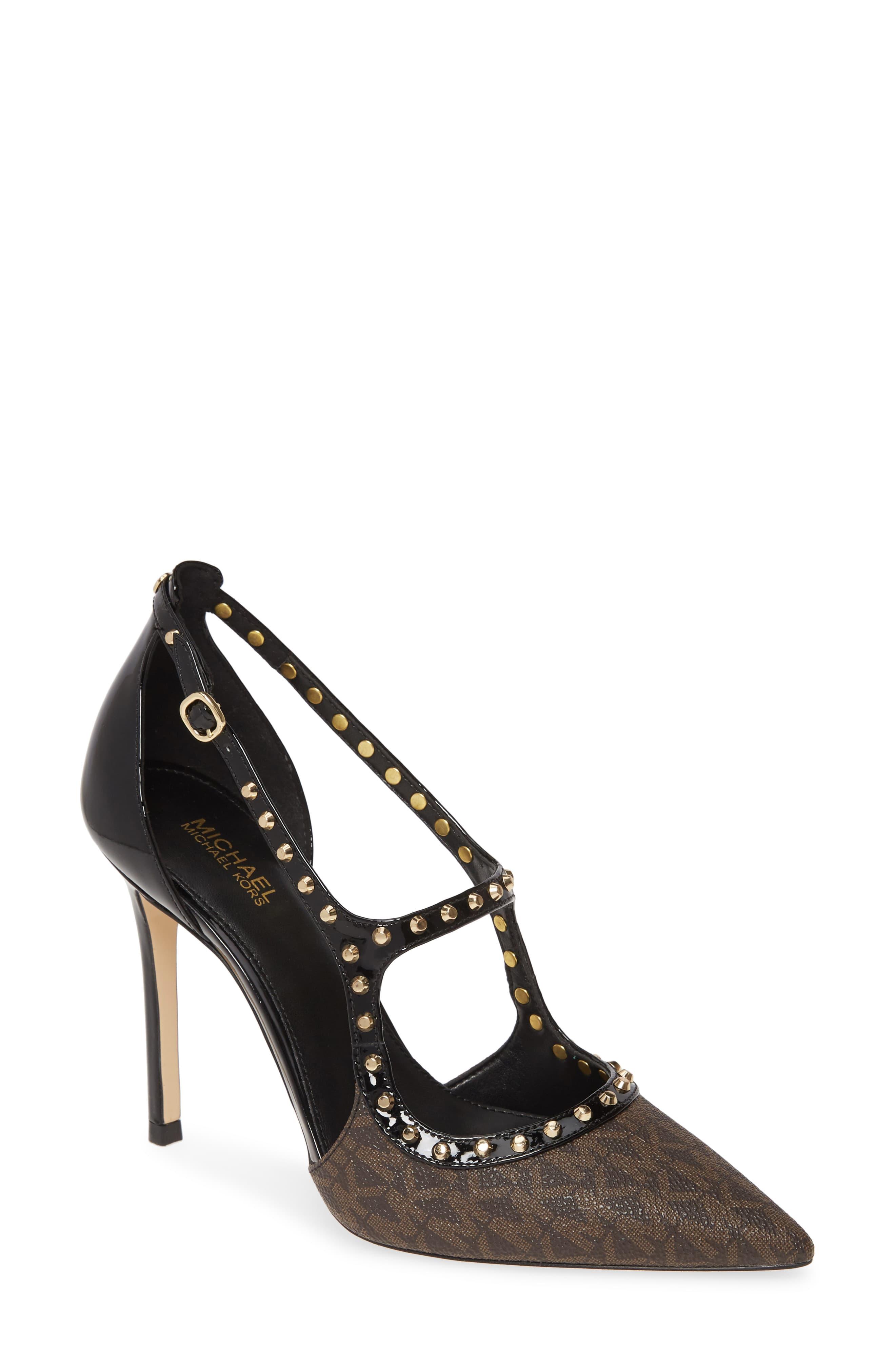 michael kors studded heels