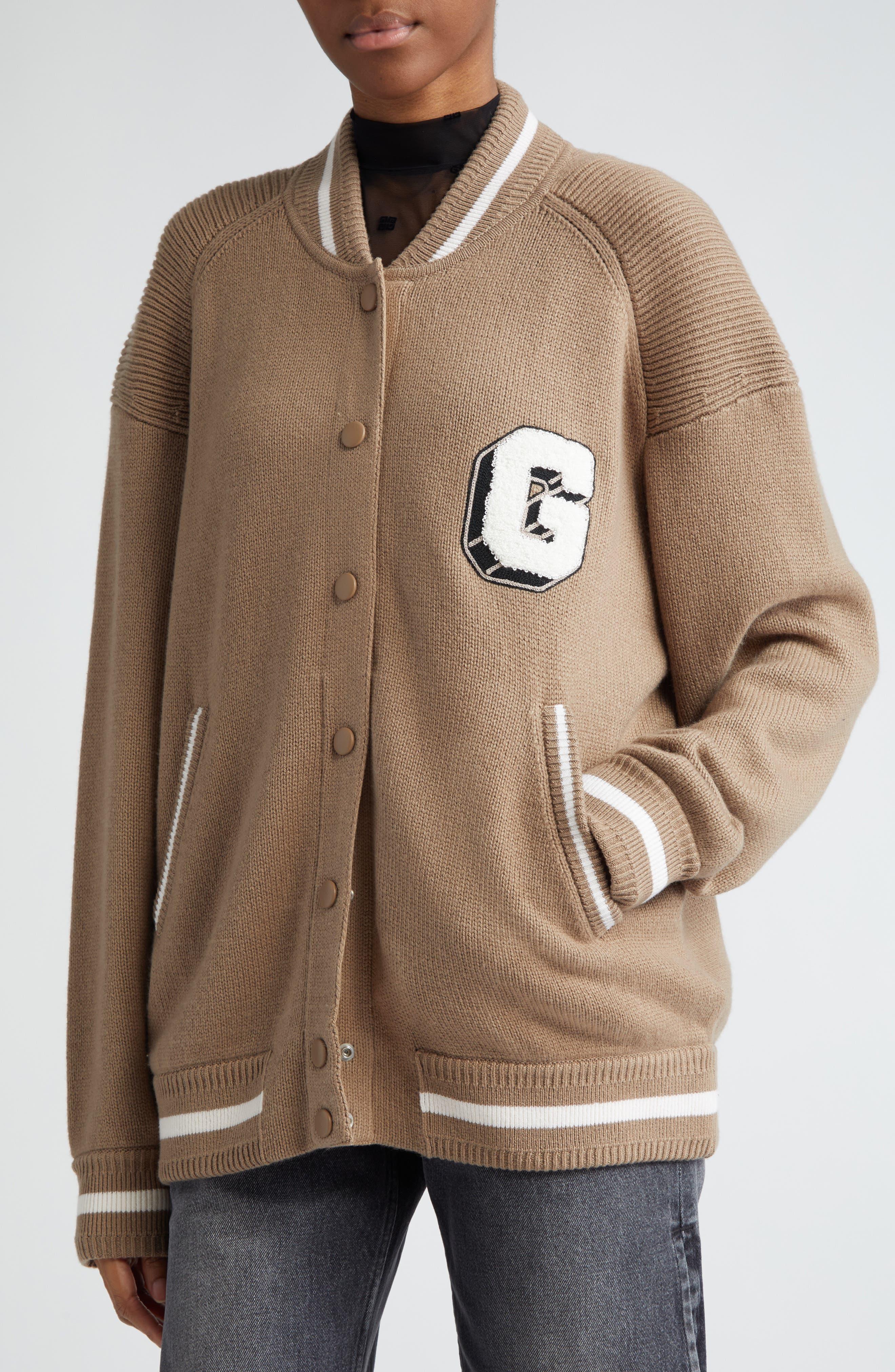 Givenchy varsity cashmere cardigan - Neutrals