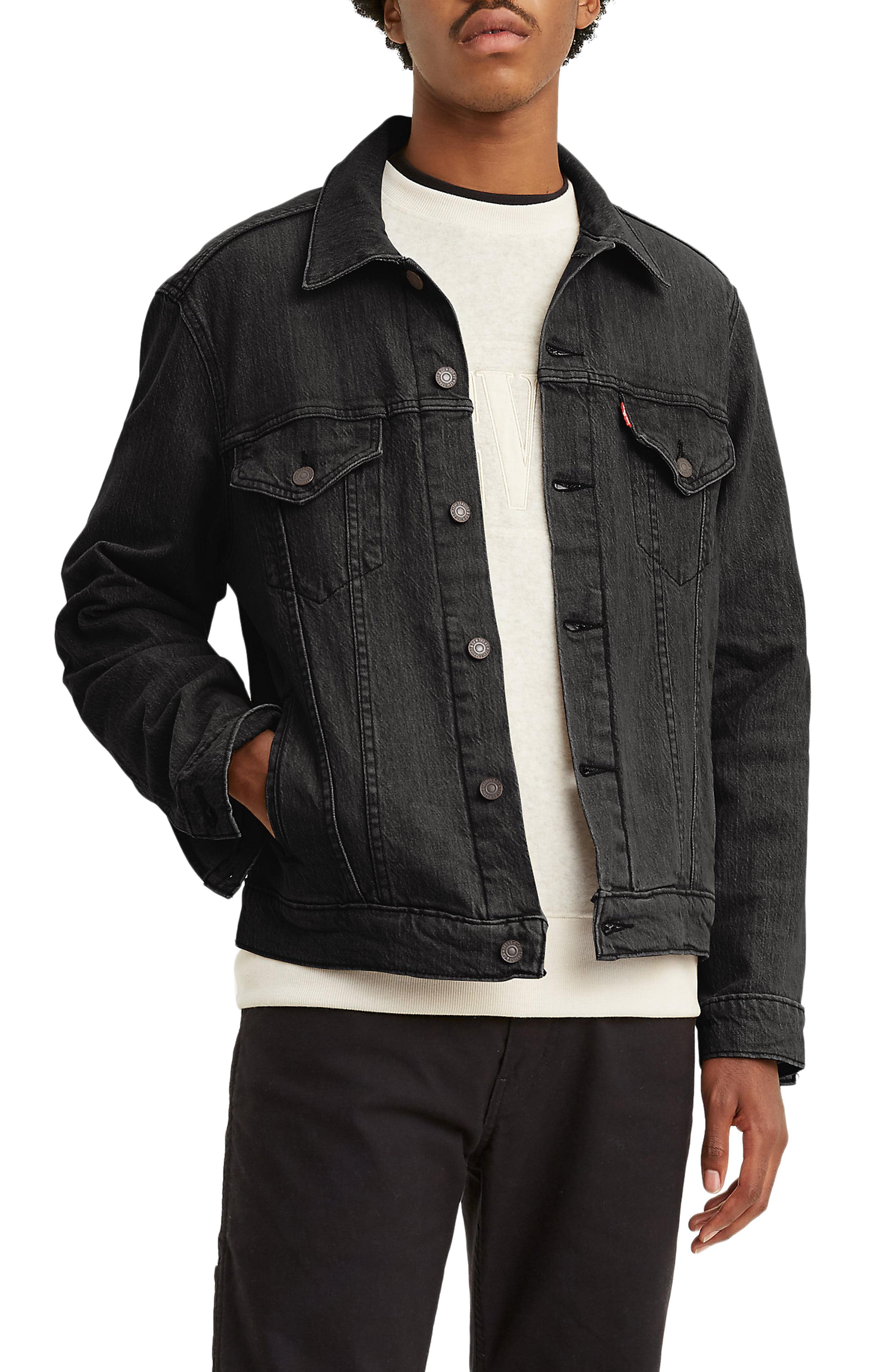 Levi's Levis Vintage Fit Denim Trucker Jacket in v. Black (Black) for ...