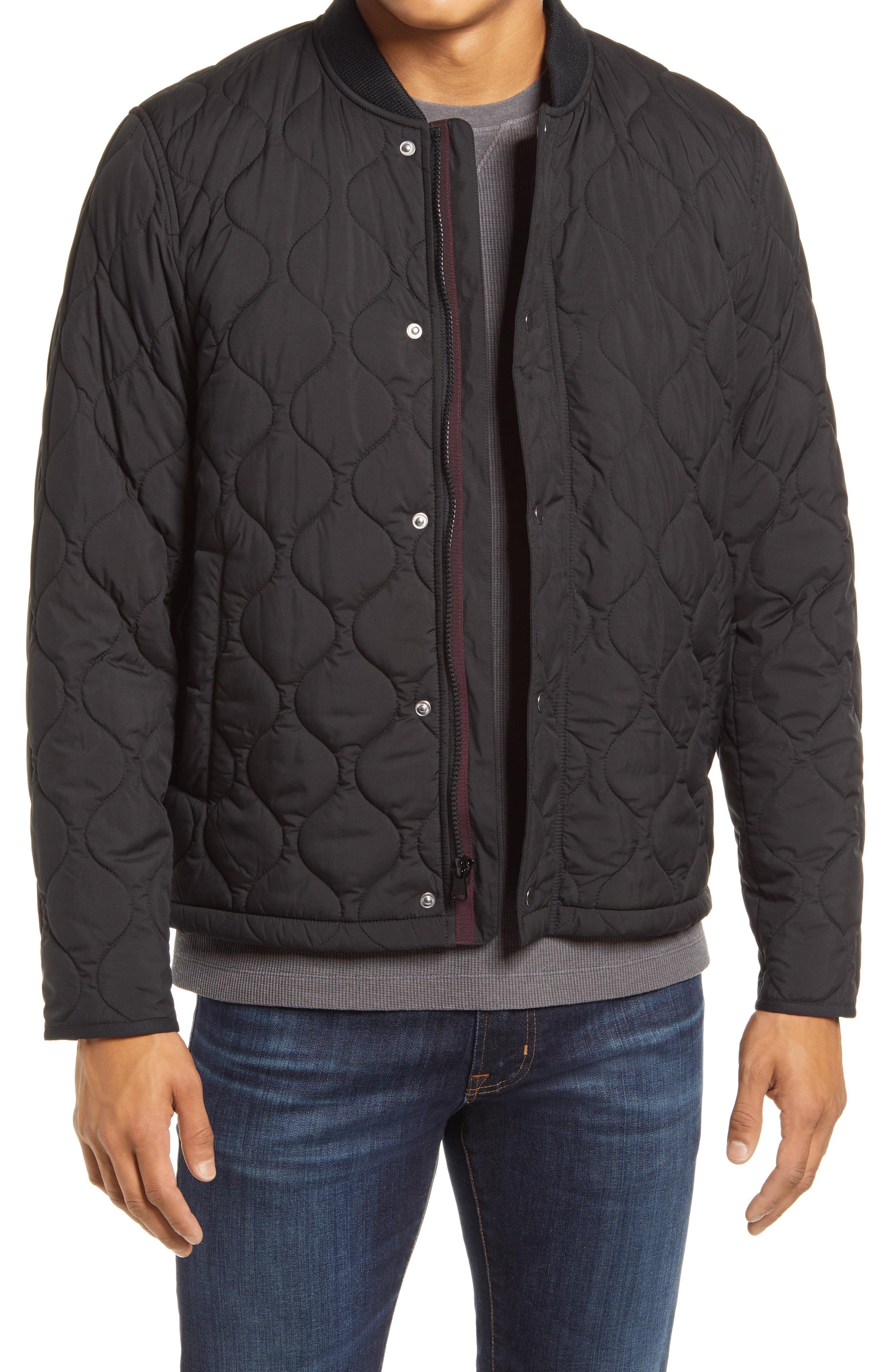 Bonobos The Quilted Bomber Jacket in Black for Men - Lyst